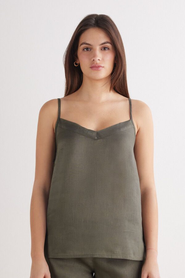The Pure Linen リネンファブリック トップス