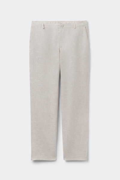 メンズ リネン100% ロングパンツ