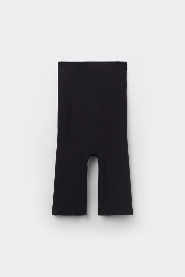 マイクロファイバー シームレス ハイウエスト シェイプアップ ショートパンツ