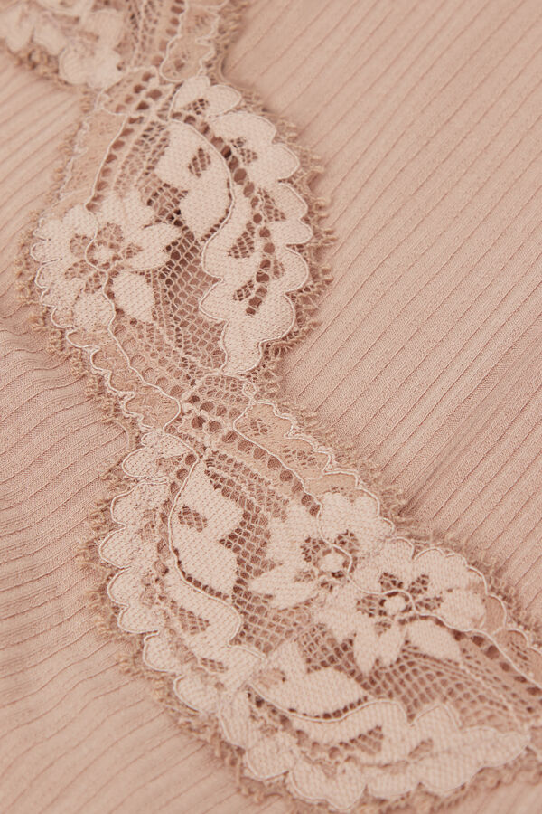 Your Everyday Wear レース リブ トップス