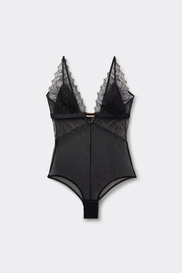 "Playful Glamour" レース ボディスーツ