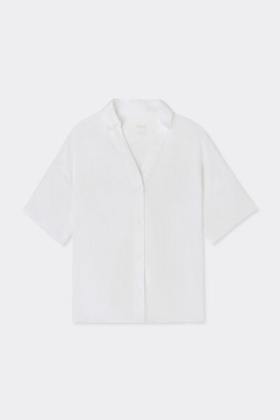 The Pure Linen リネンファブリック ショートスリーブ シャツ