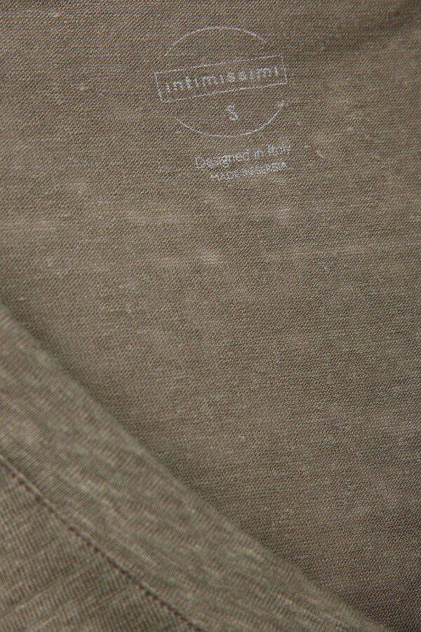 The Pure Linen リネン Vネック ショートスリーブ Tシャツ