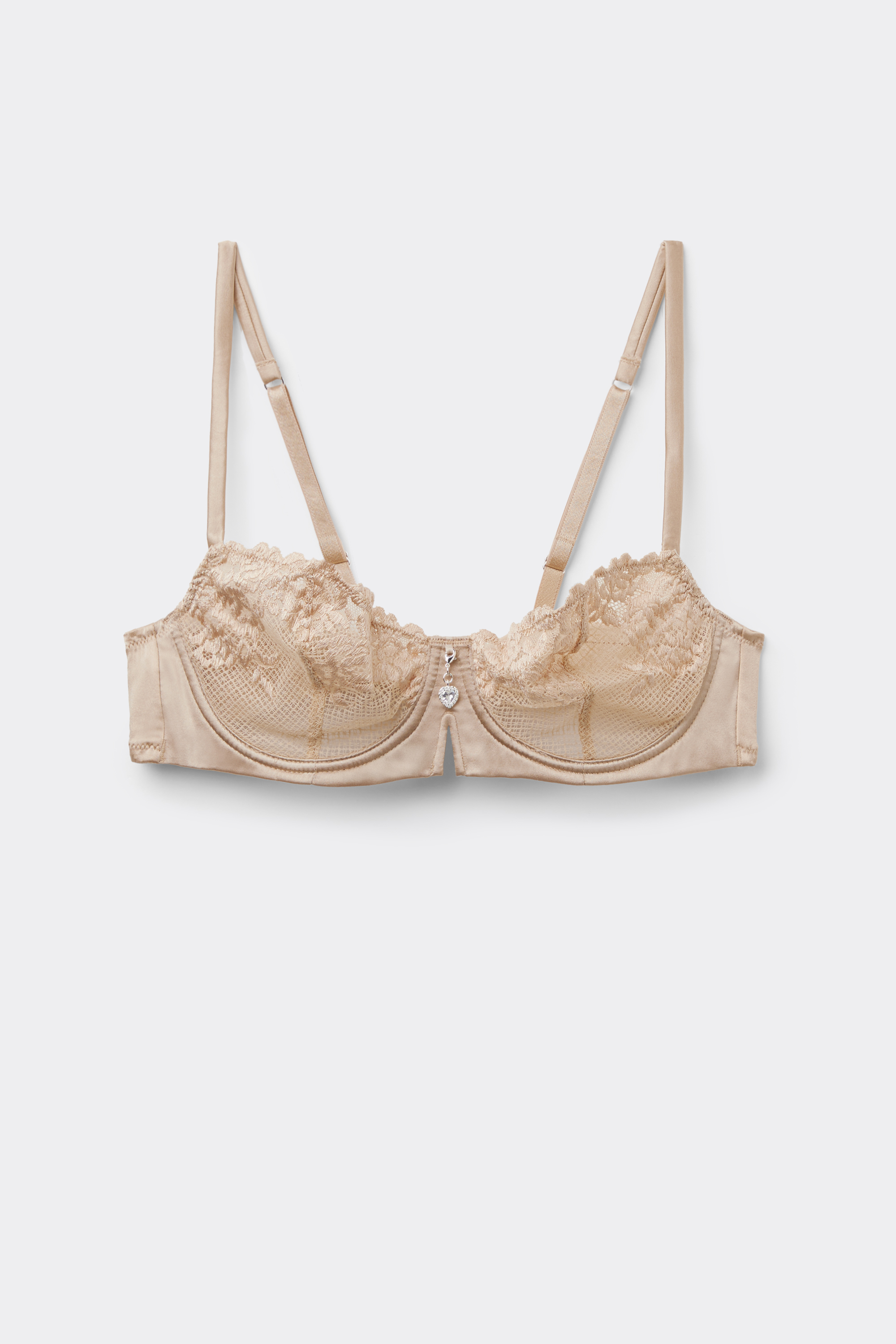 Reggiseno Balconcino Denise in Seta e Pizzo Silky Flowers
