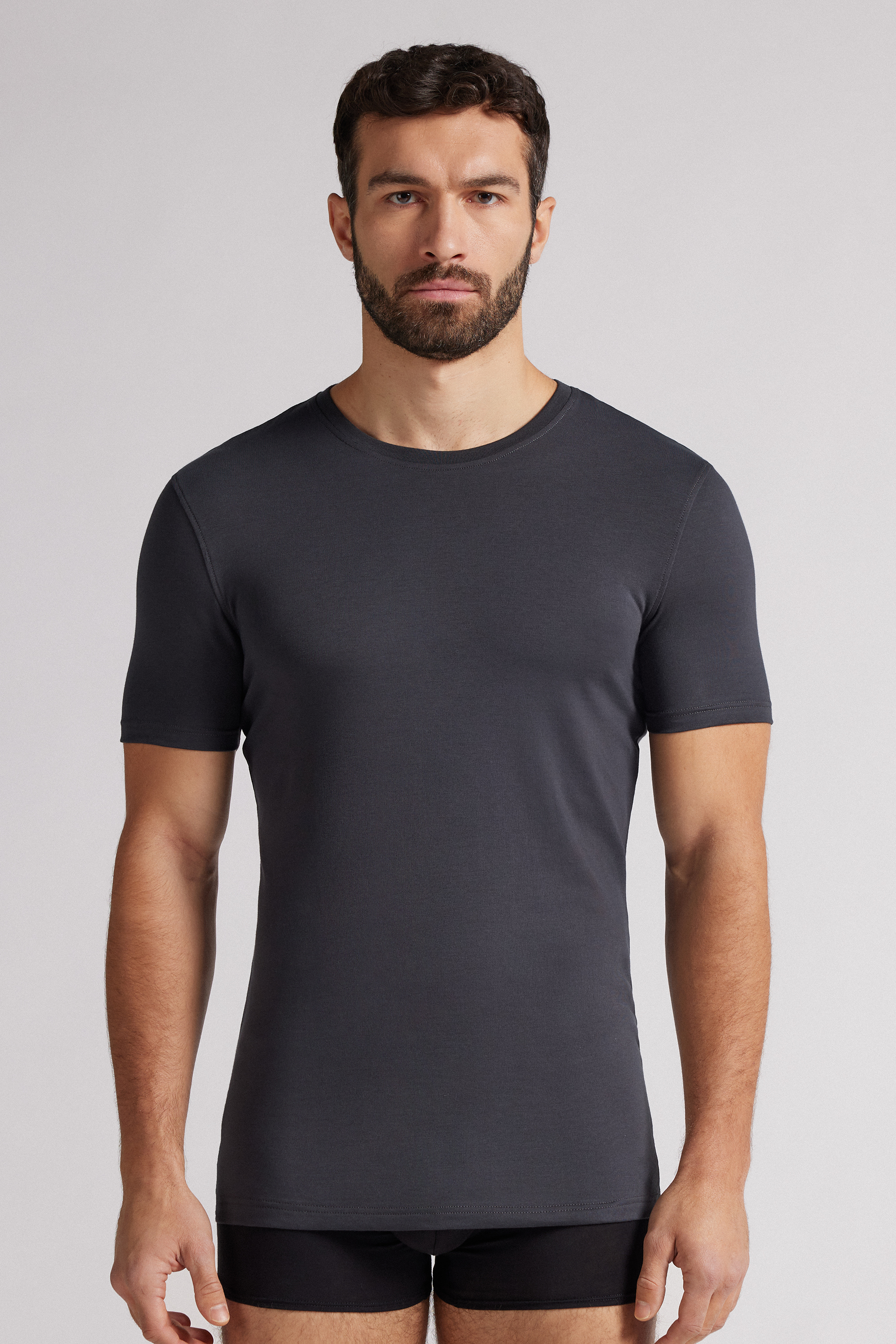T-Shirt in Cotone Superior Elasticizzato