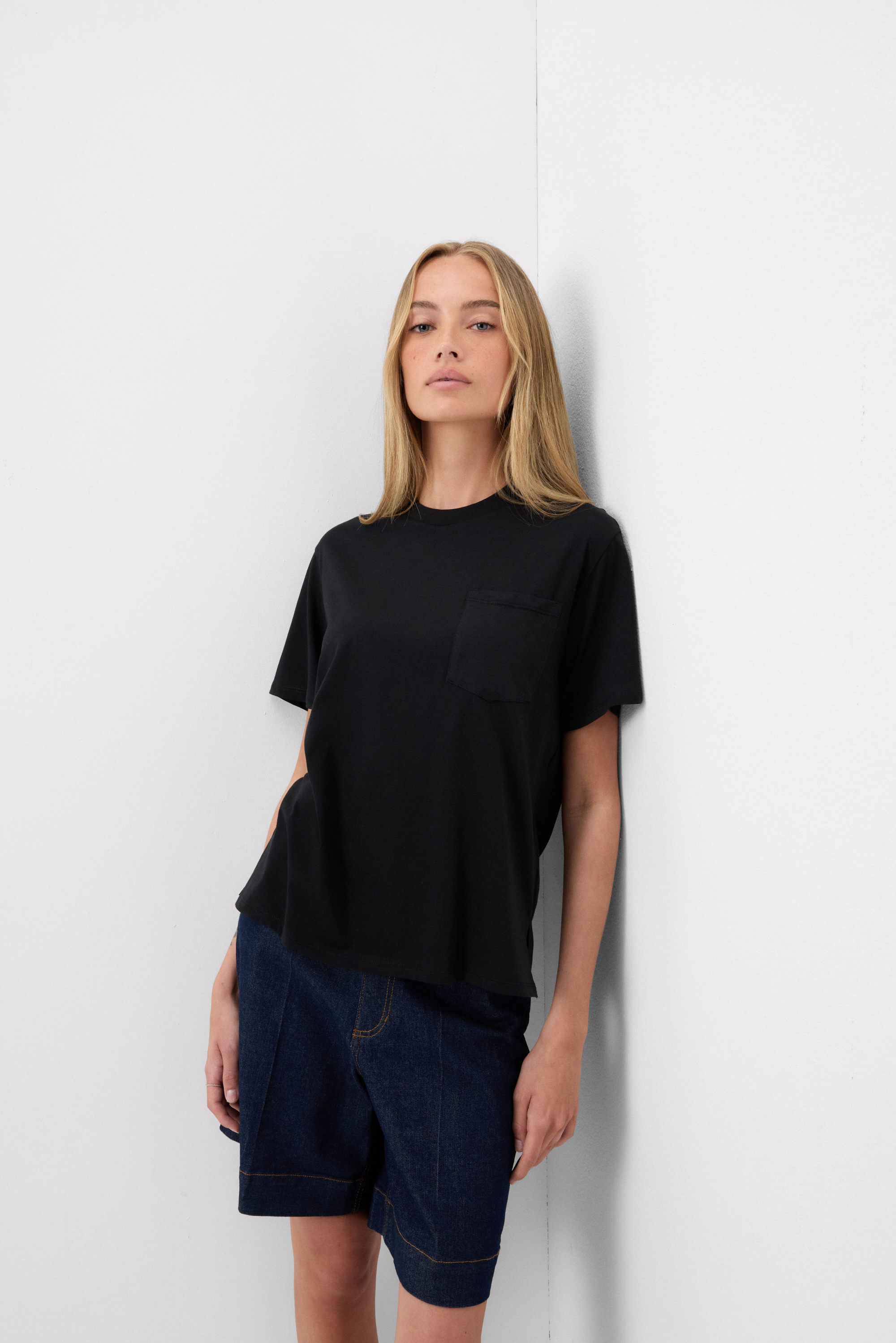 Maglia Manica Corta con Taschino in Cotone Ultrafresh