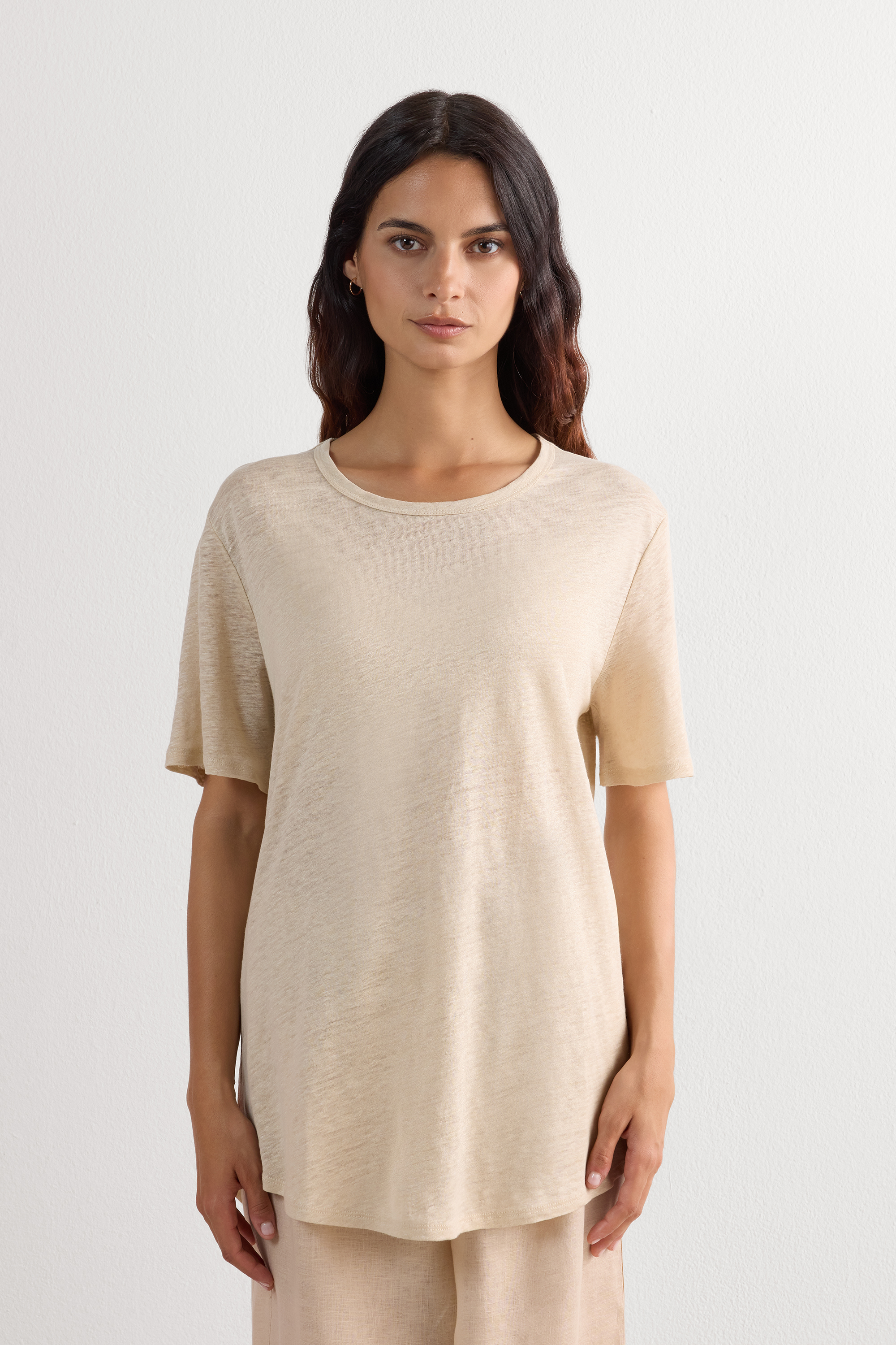 Maglia Manica Corta in Lino The Pure Linen