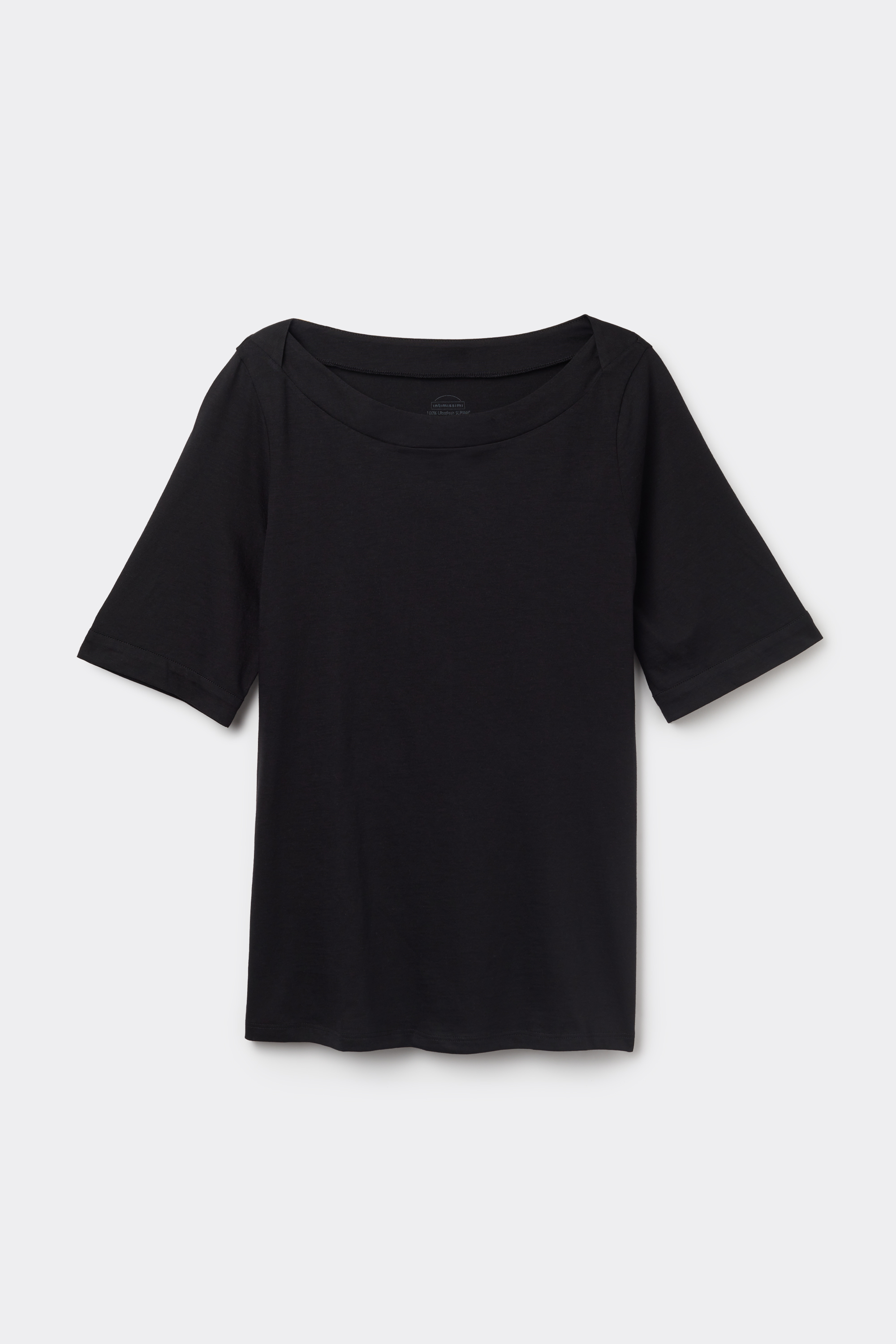 Maglia Manica Corta Scollo a Barchetta in Cotone Ultrafresh
