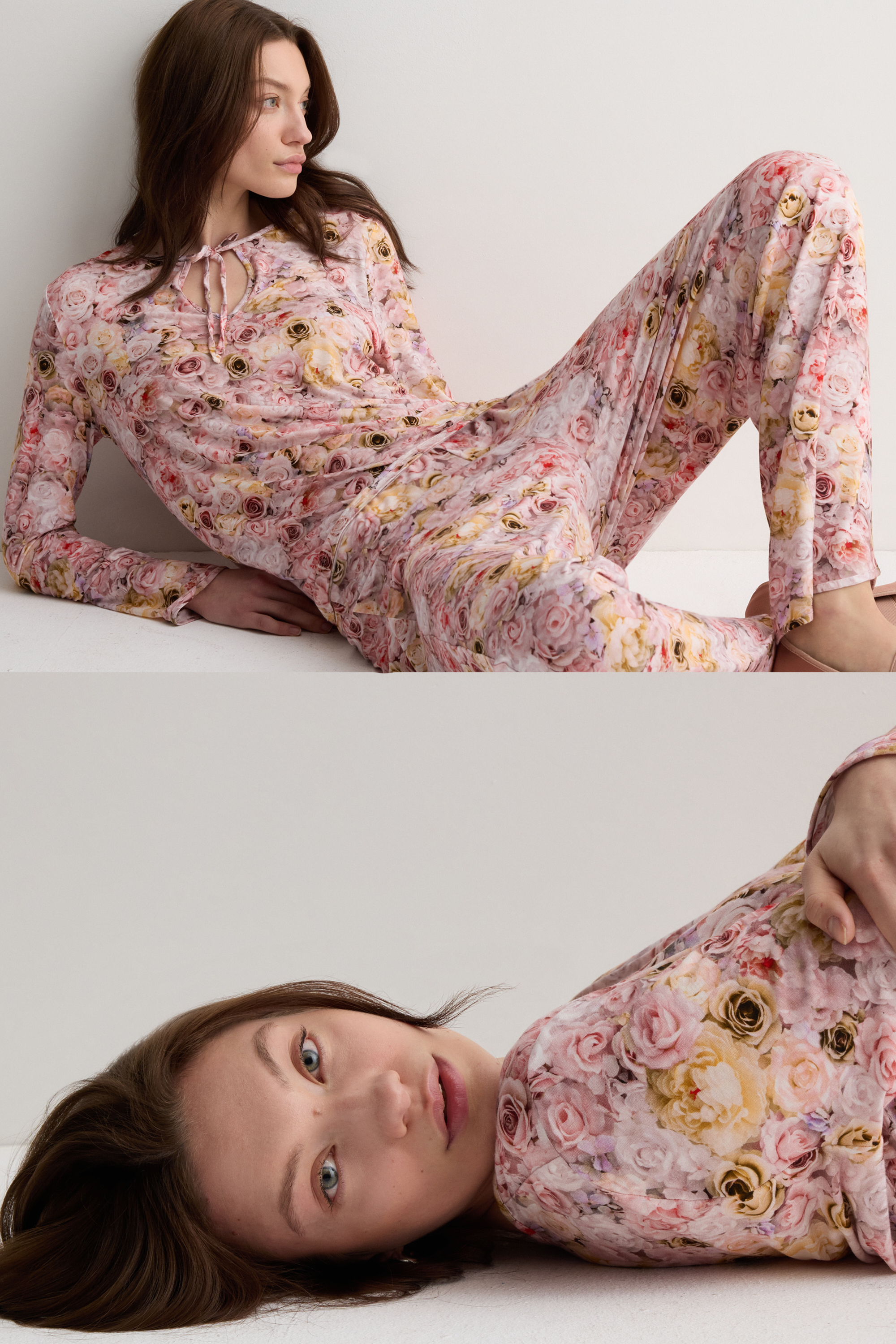 Pigiama Lungo in Fresh Bamboo Stampa I Bloom