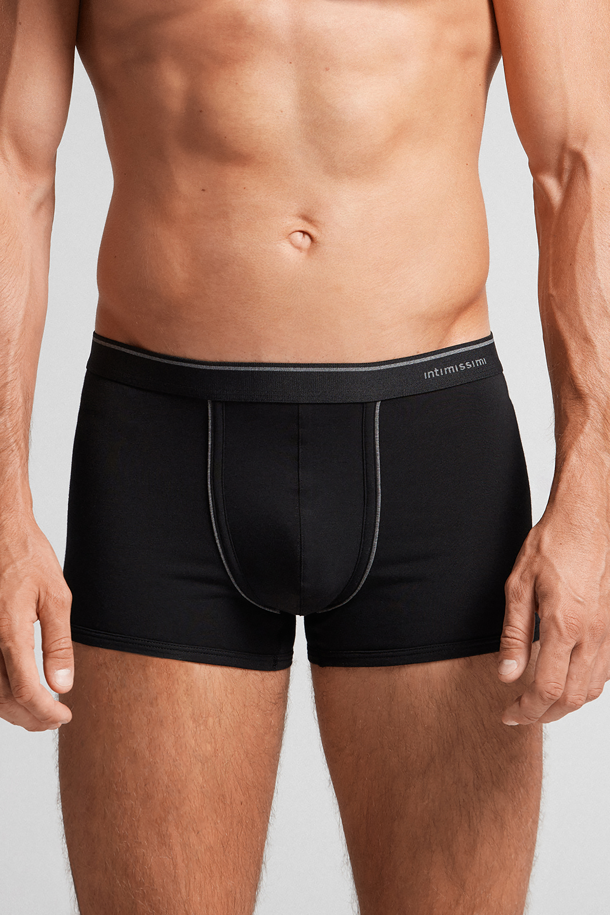 Boxer in Cotone Superior con Elastico a Vista
