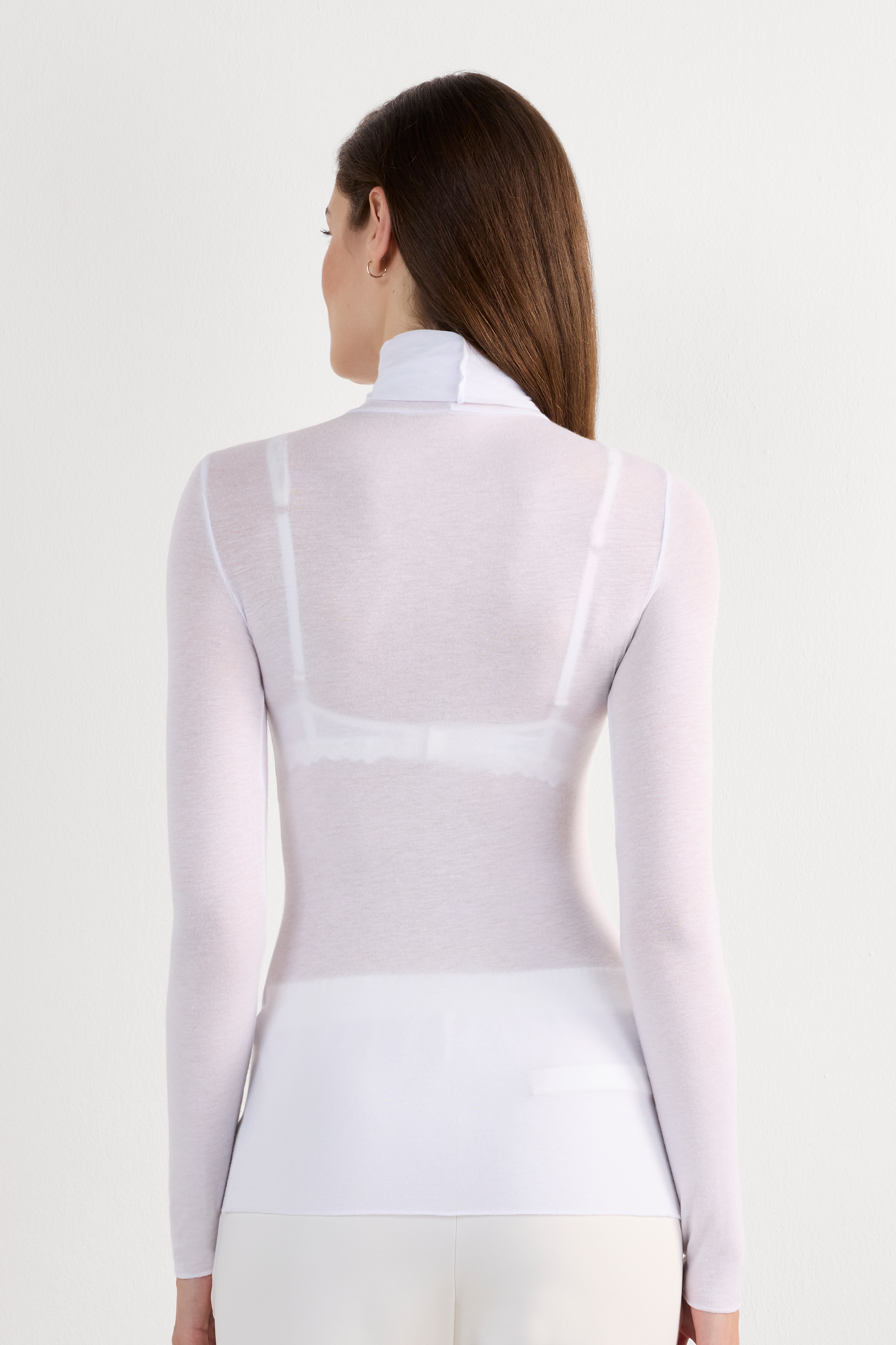 Maglia Ultralight con Cashmere A Collo Alto