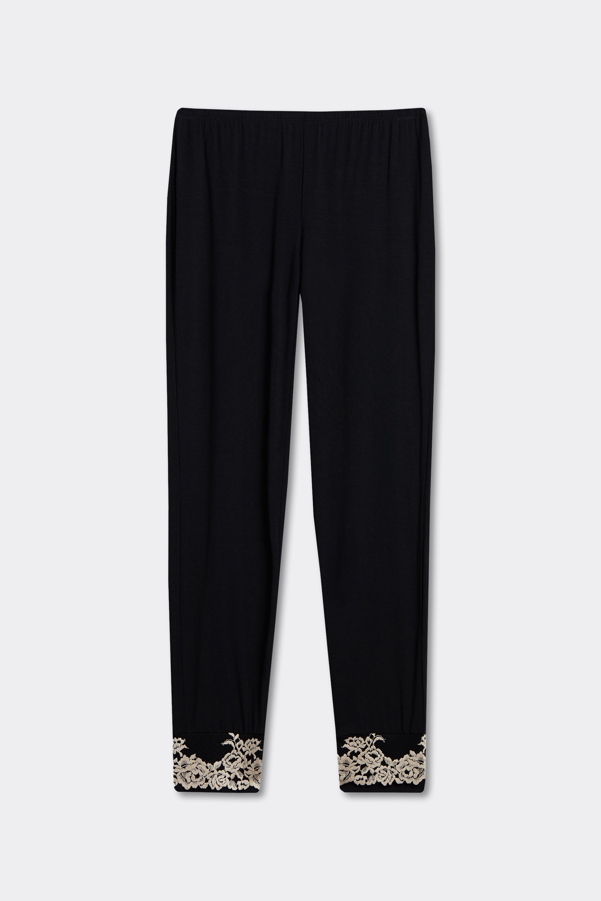 Pantalone Lungo in Modal con Polsino Pretty Flowers