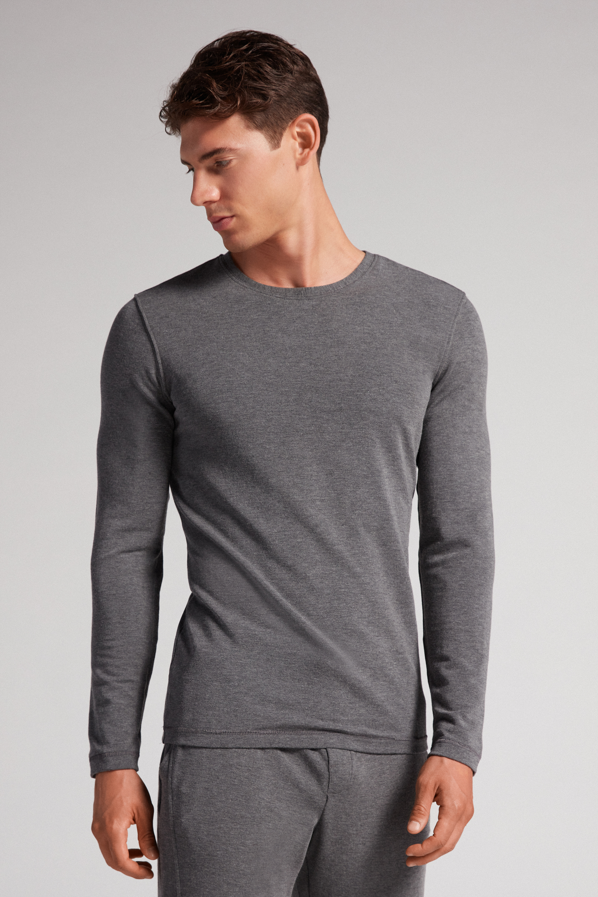 Maglia a Manica Lunga in Modal Cashmere