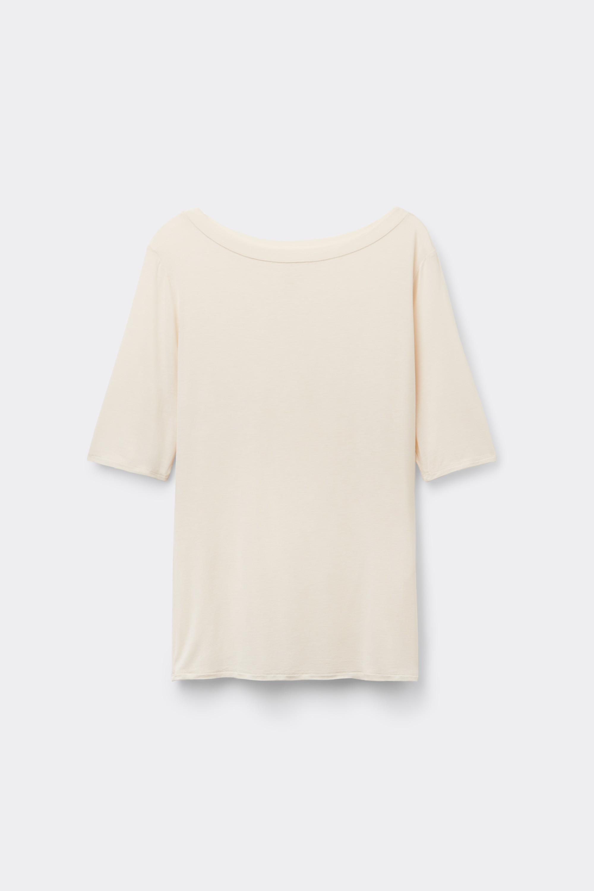 Maglia Scollo Barchetta in Fresh bamboo