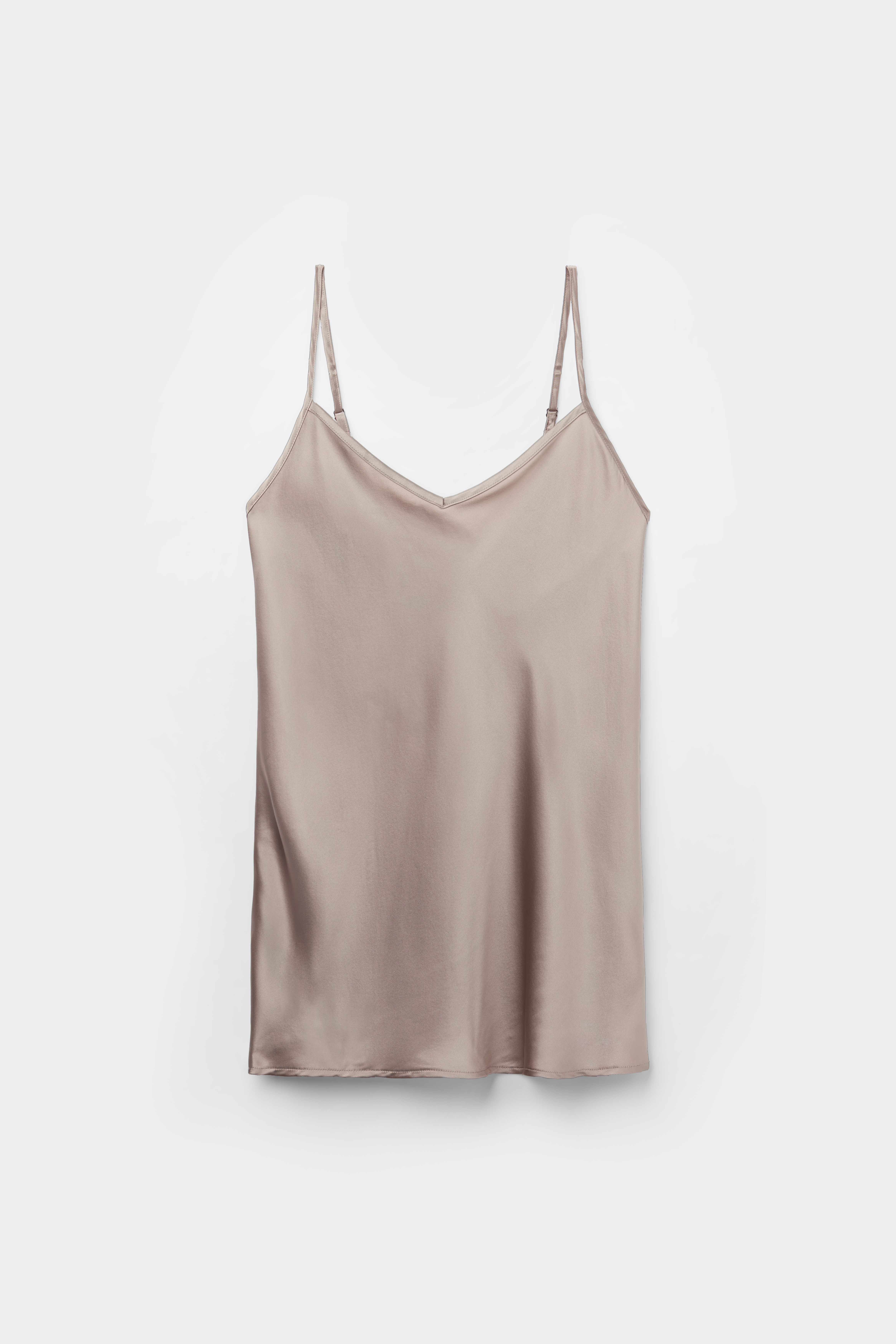 Top in Raso di Seta con Scollo a V