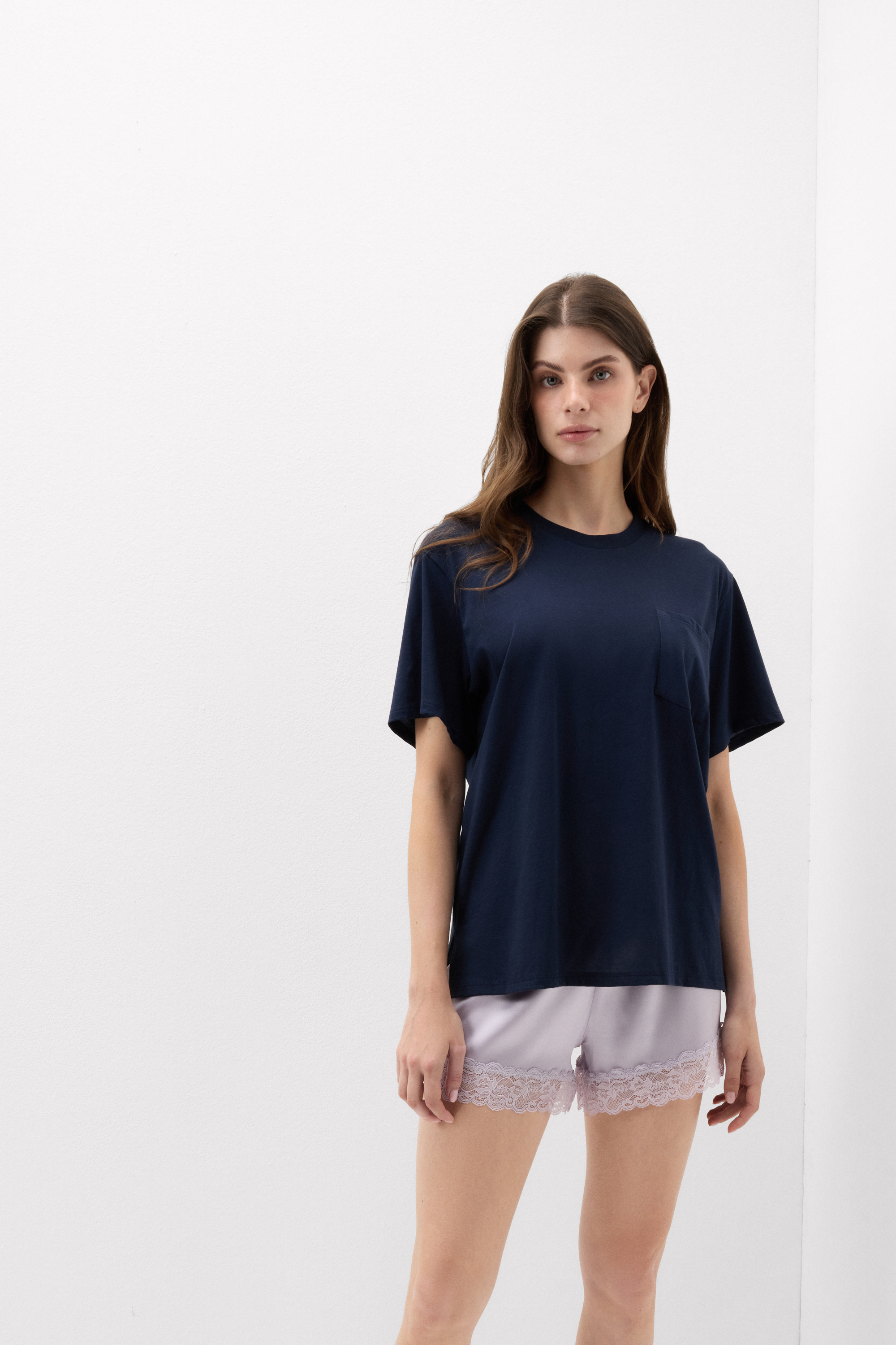 Maglia Manica Corta con Taschino in Cotone Ultrafresh