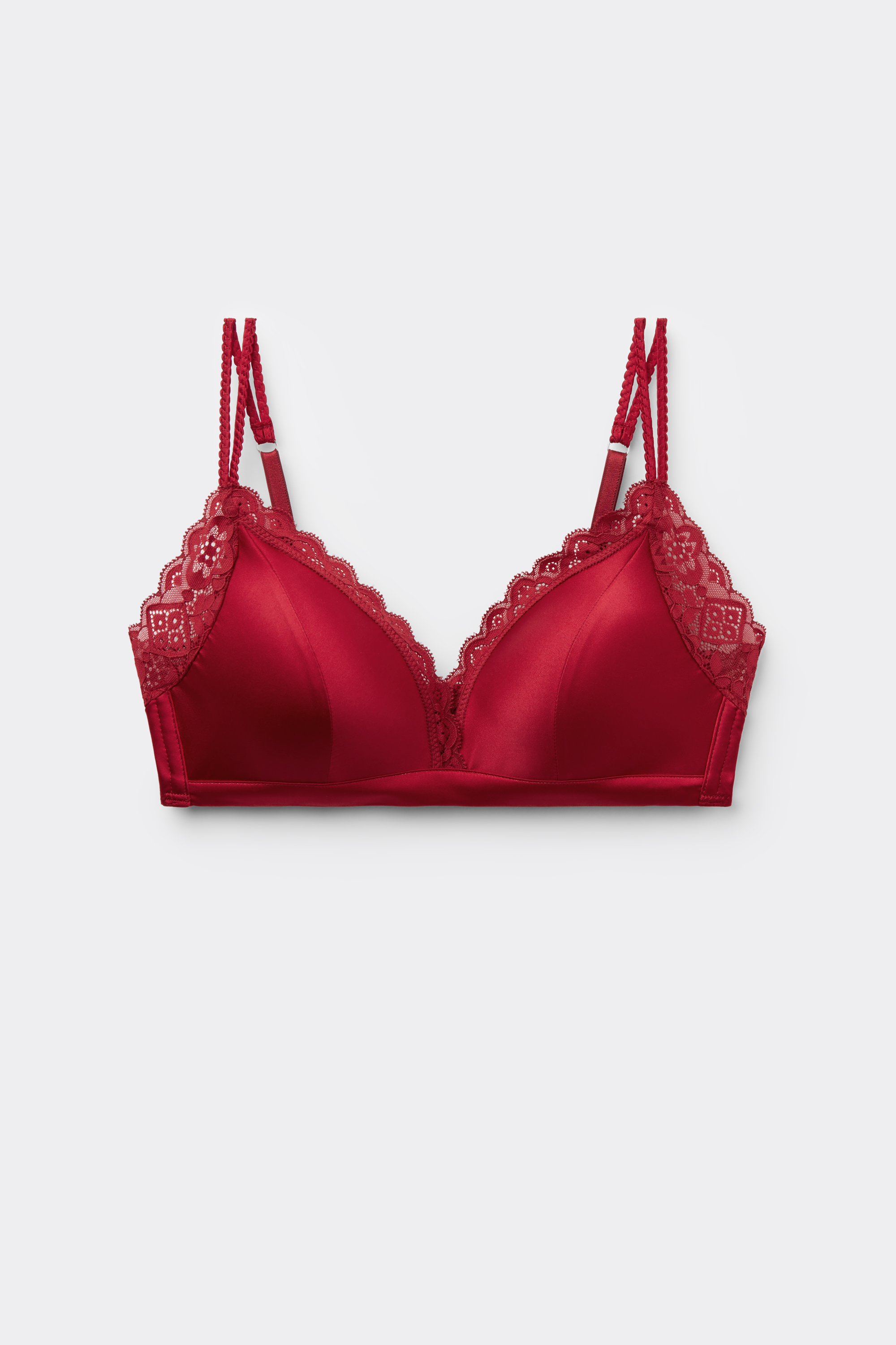 Reggiseno a Triangolo Tiziana in Seta e Pizzo