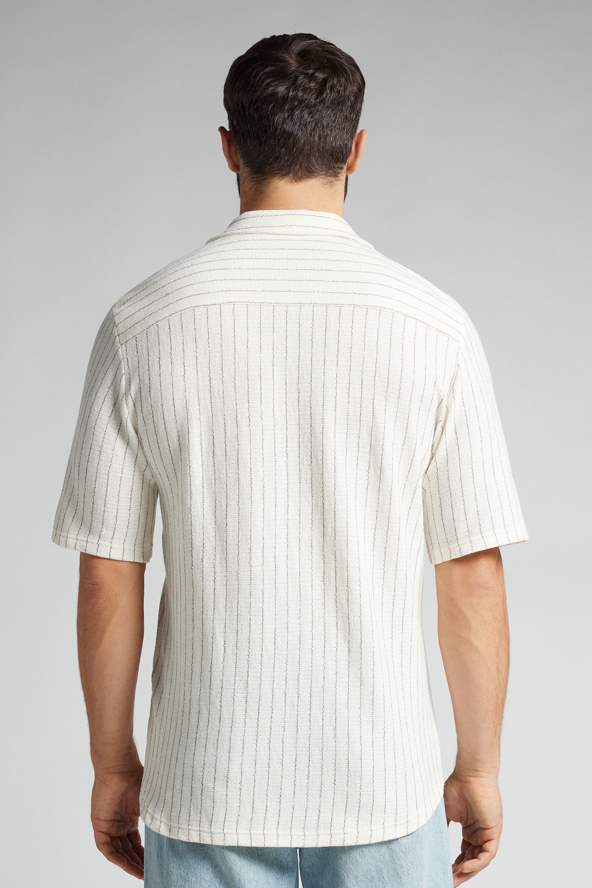 Camicia Manica Corta Bowling a Righe