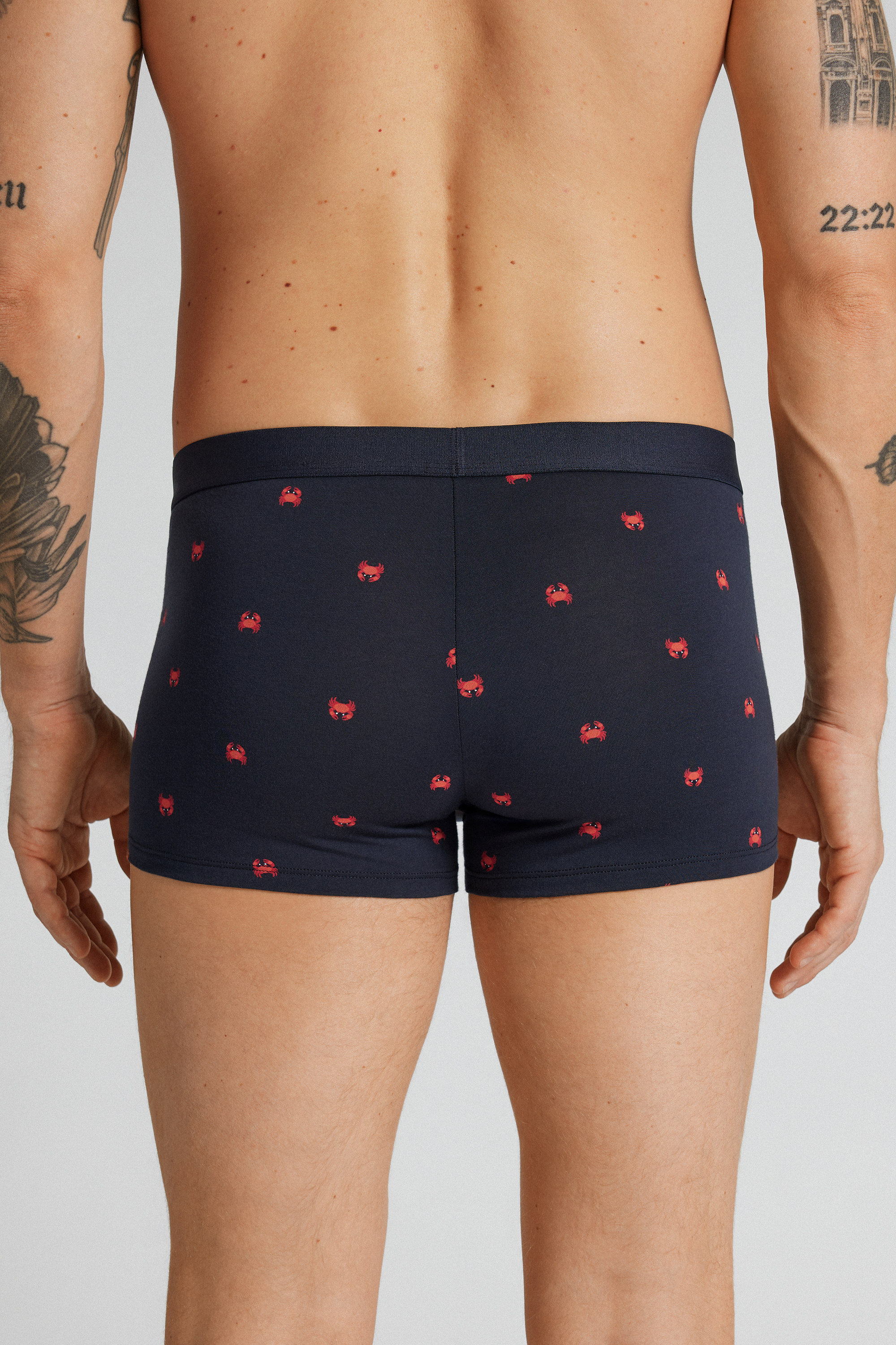 Boxer Cotone Superior Stampa Granchio