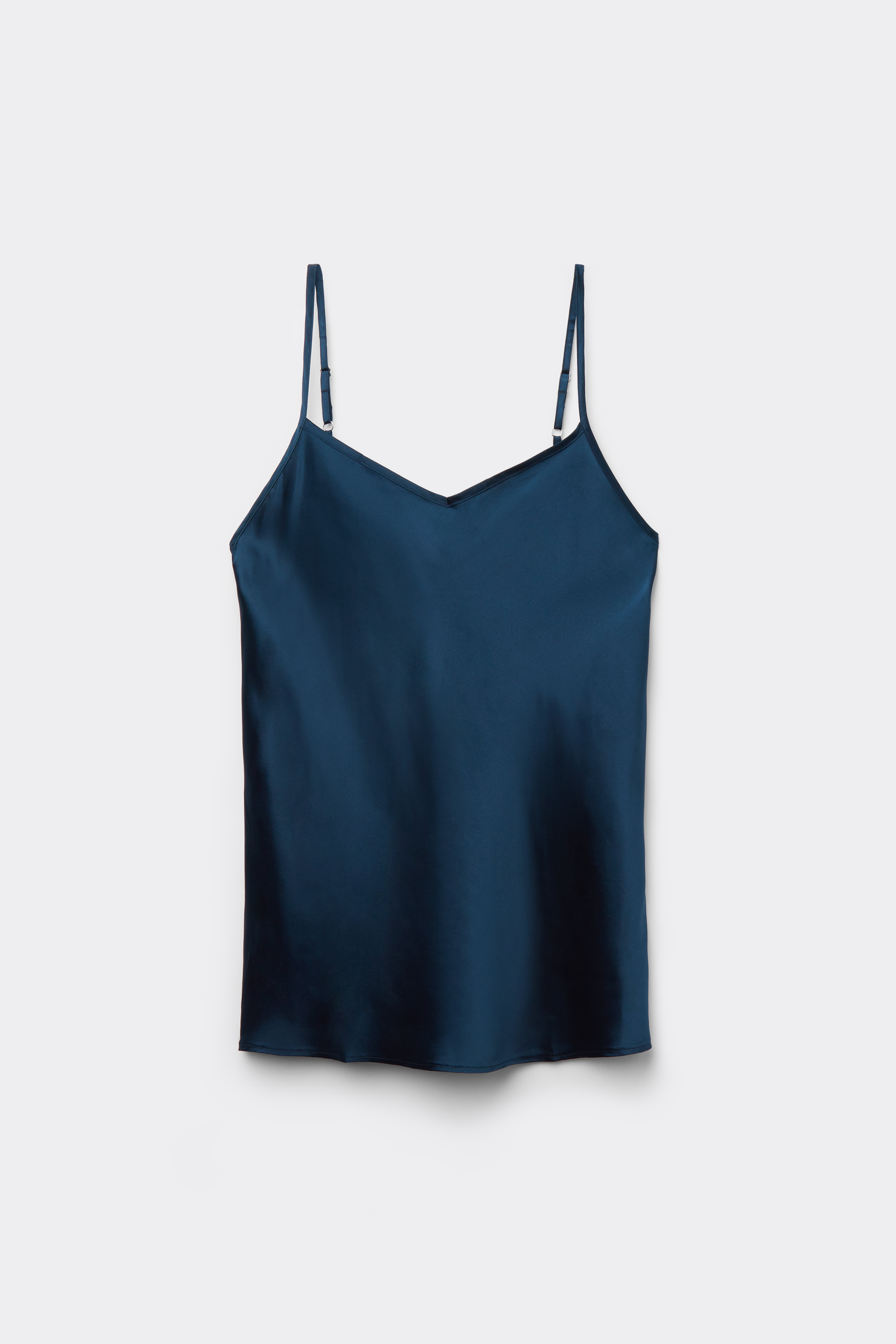 Top in Raso di Seta con Scollo a V