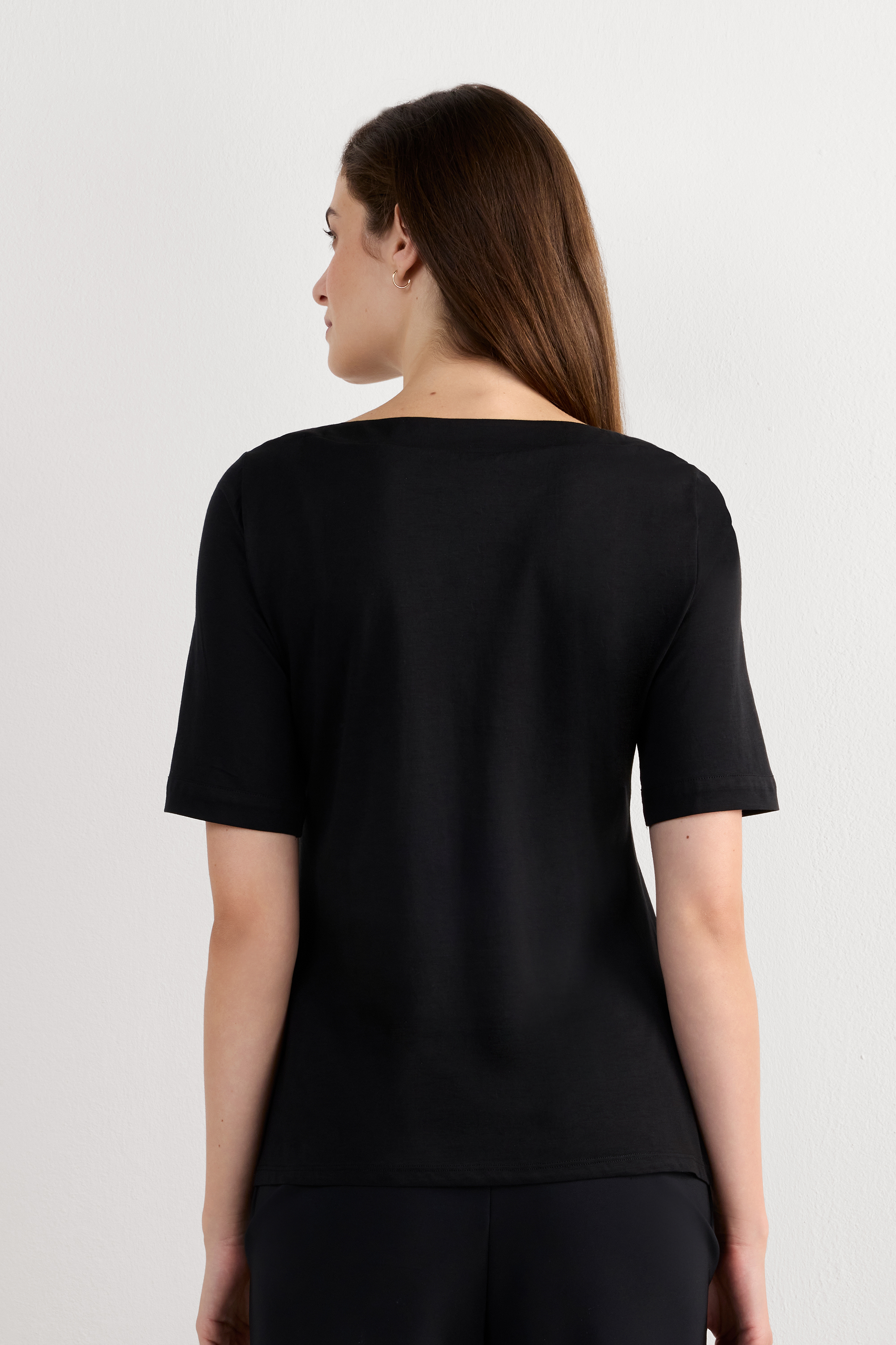 Maglia Manica Corta Scollo a Barchetta in Cotone Ultrafresh