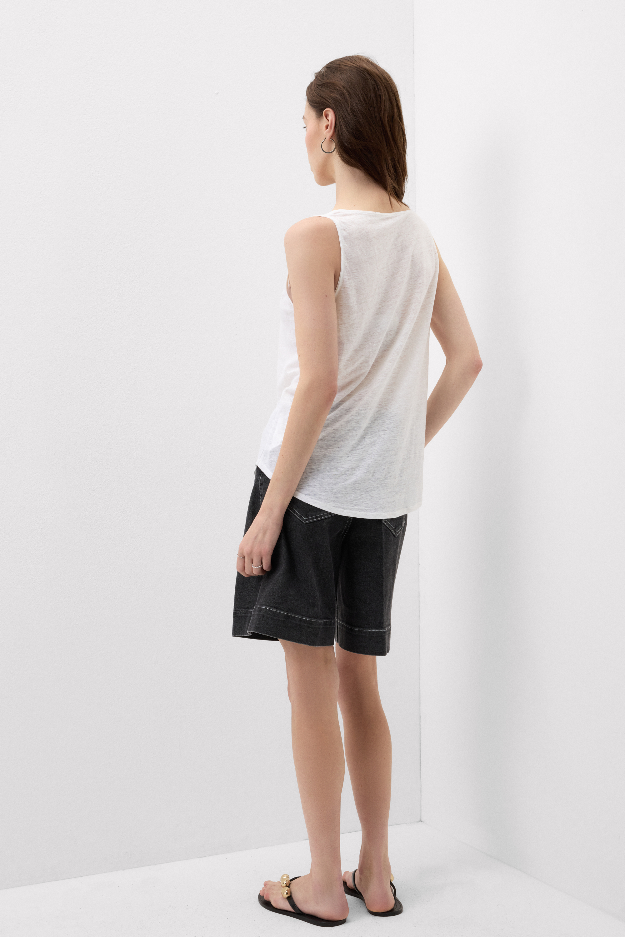 Canotta in Lino The Pure Linen