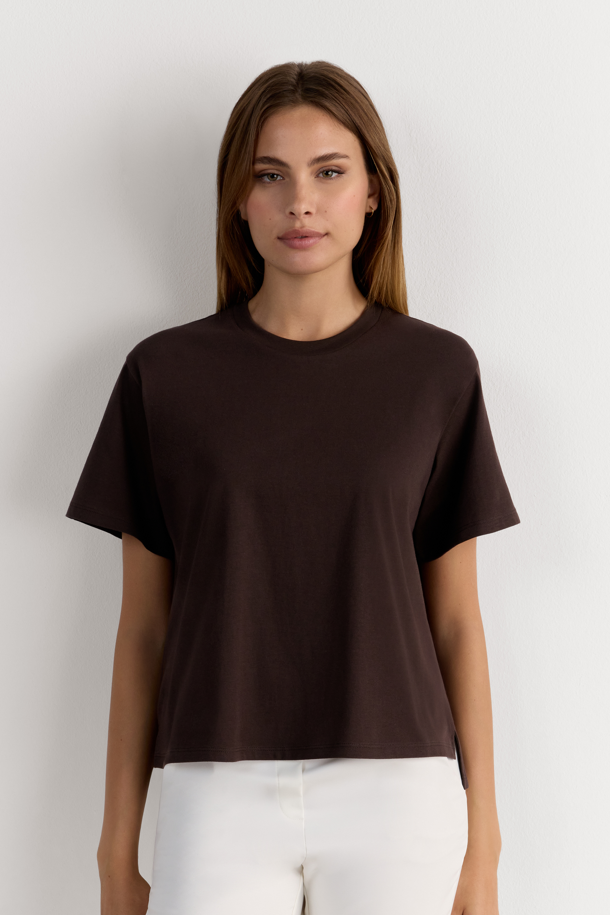 Maglia Manica Corta Boxy Fit in Cotone