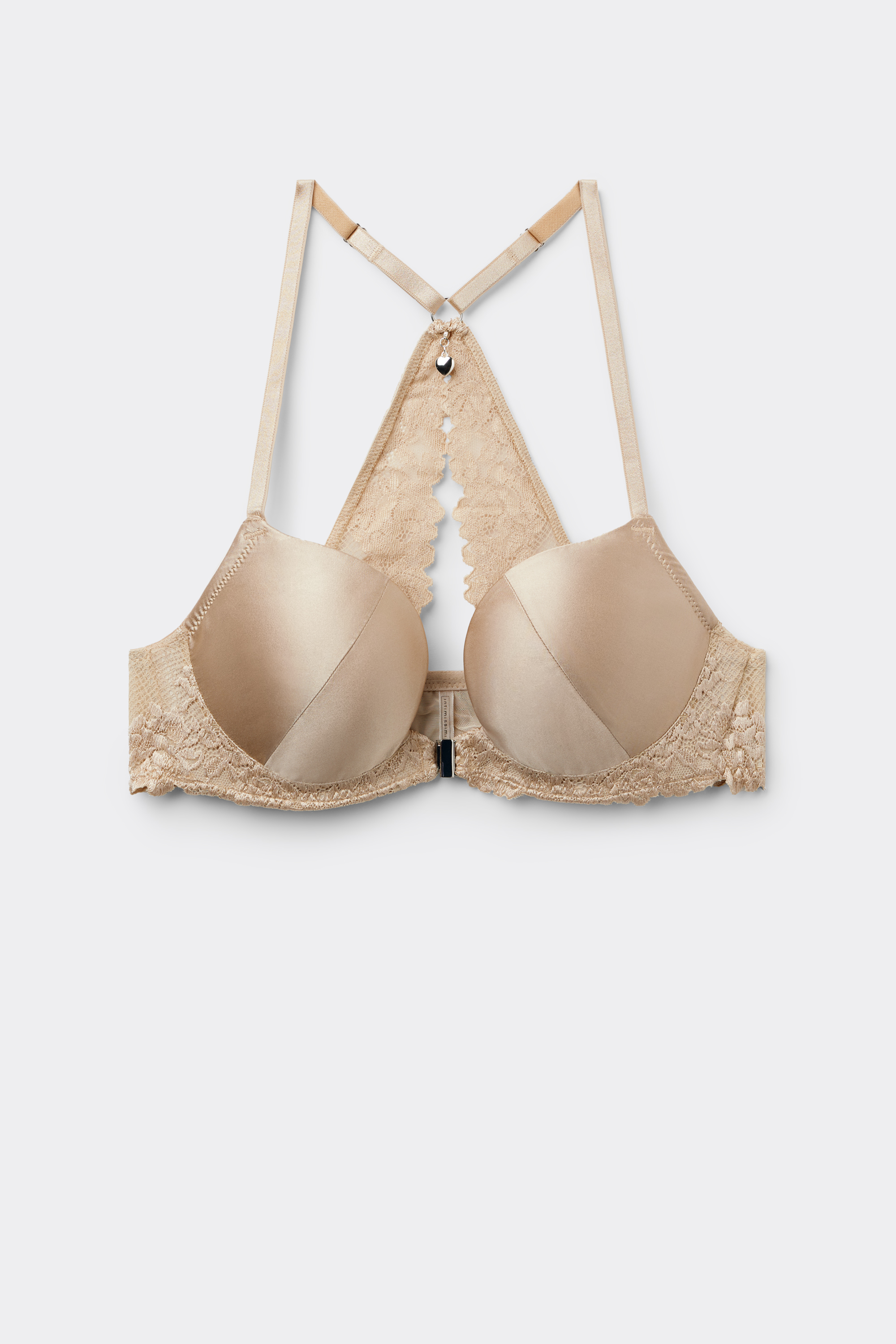 Reggiseno Push-up Monica in Seta e Pizzo Silky Flowers