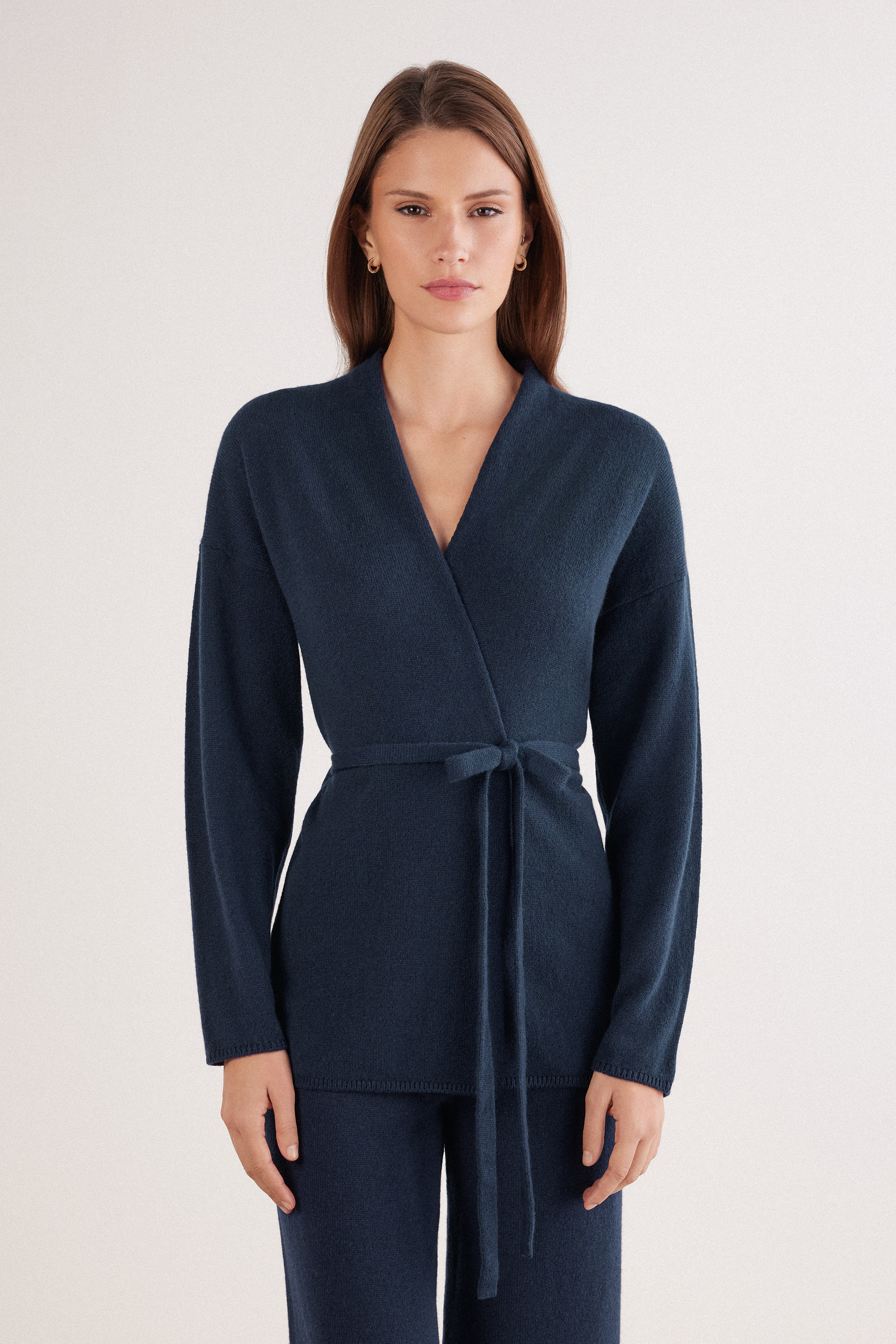 Cardigan con Cintura 100% Cashmere