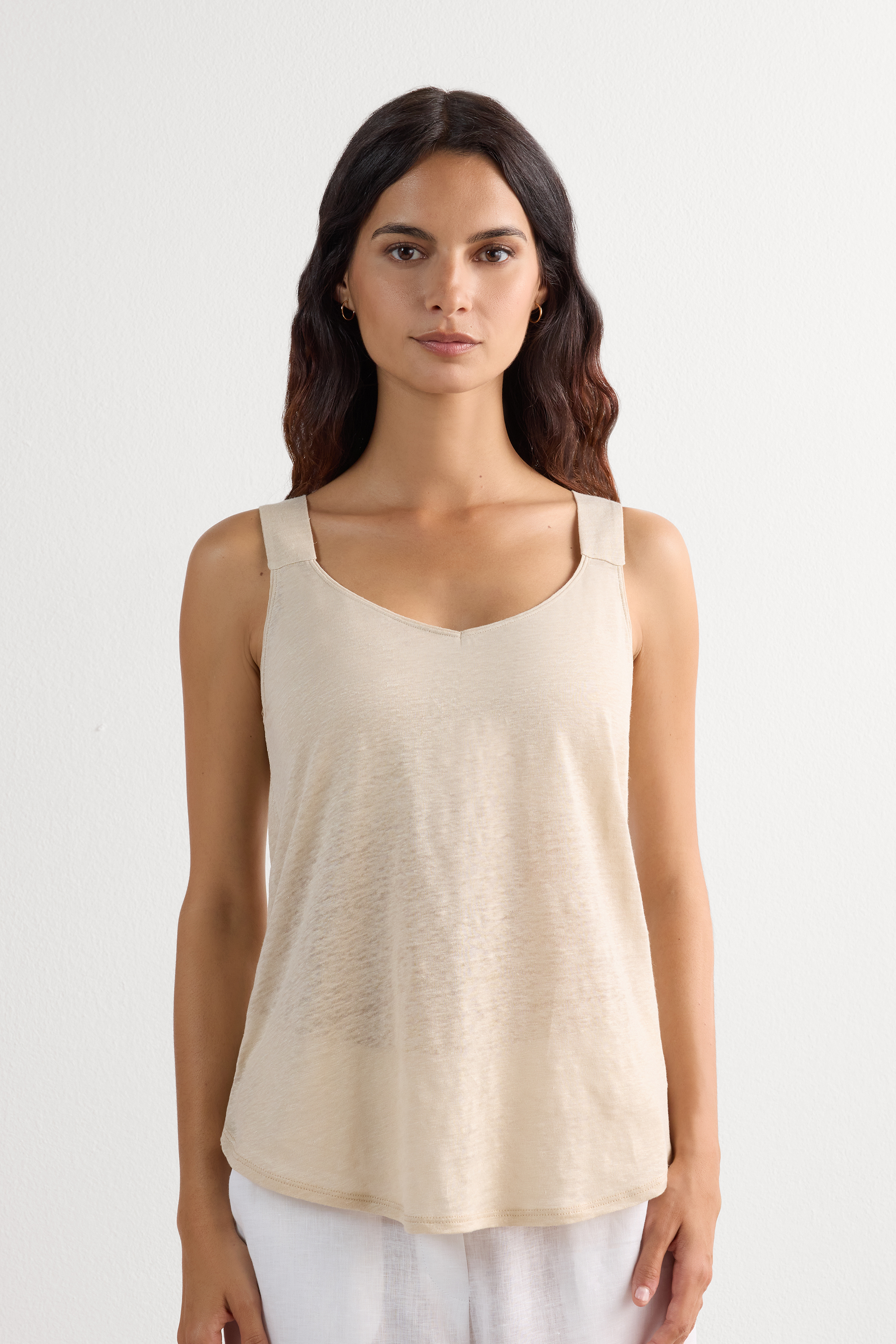 Canotta in Lino The Pure Linen