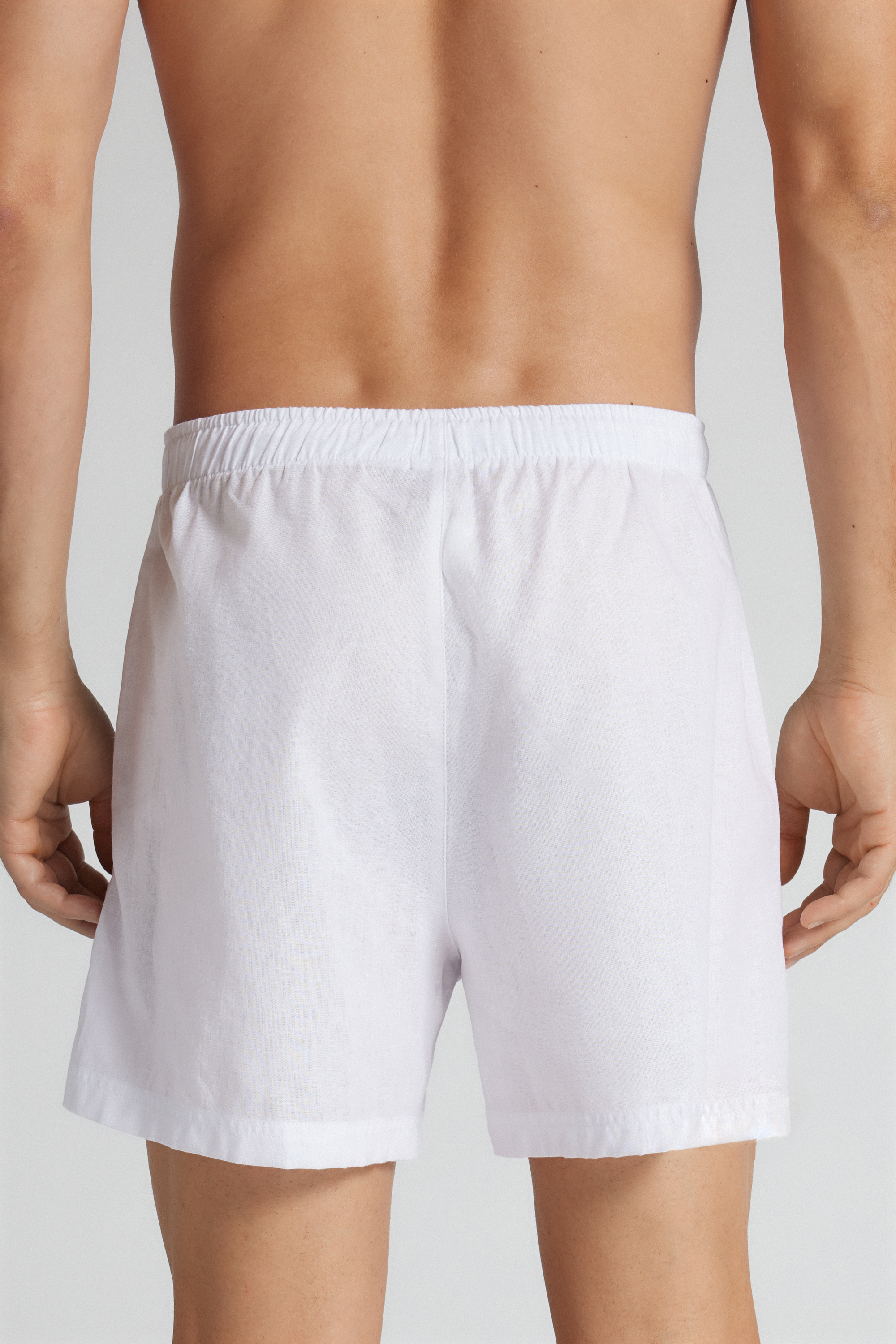 Pantaloni Corti Lino e Cotone Uomo
