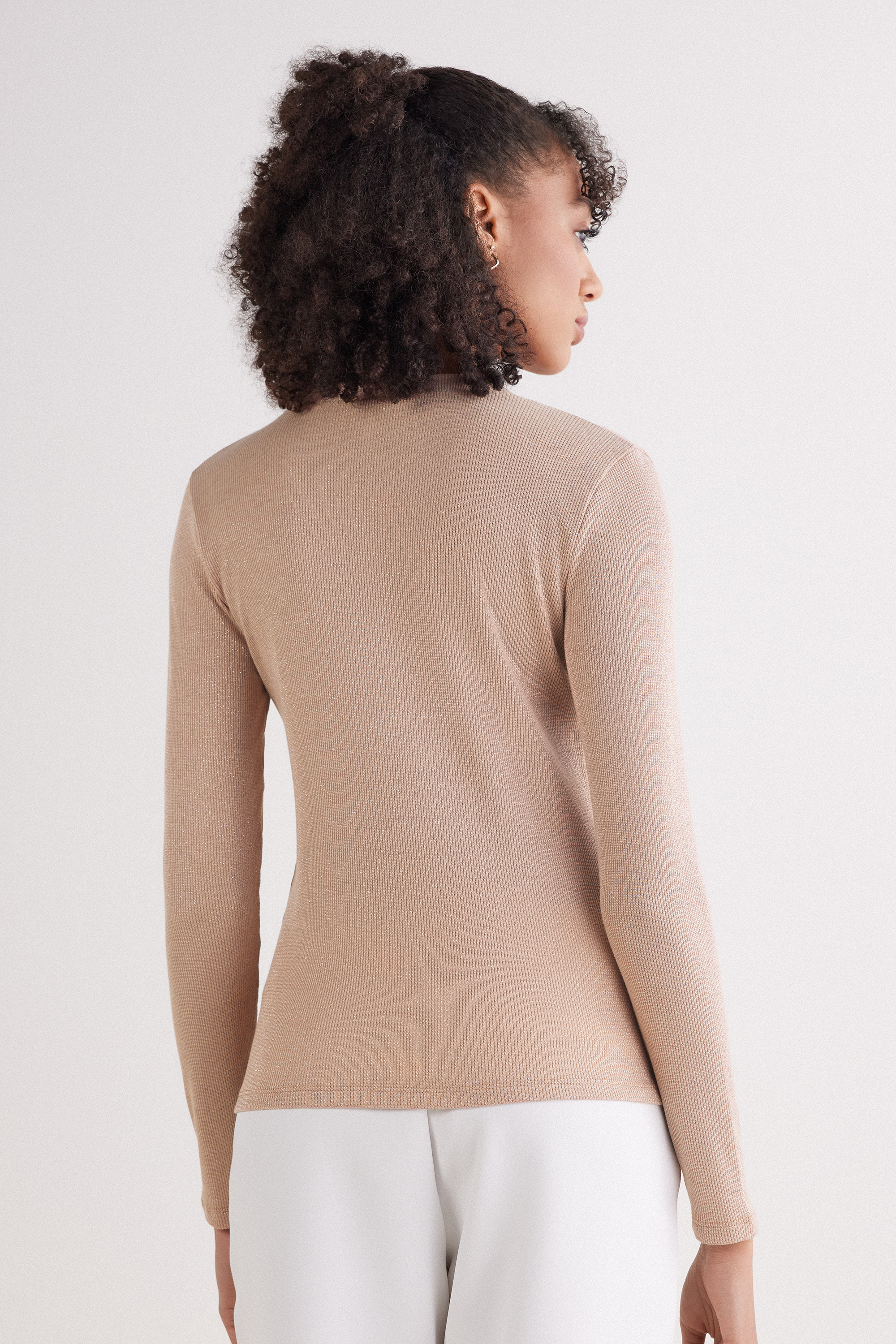 Cardigan a Costine in Cotone Lam&egrave;