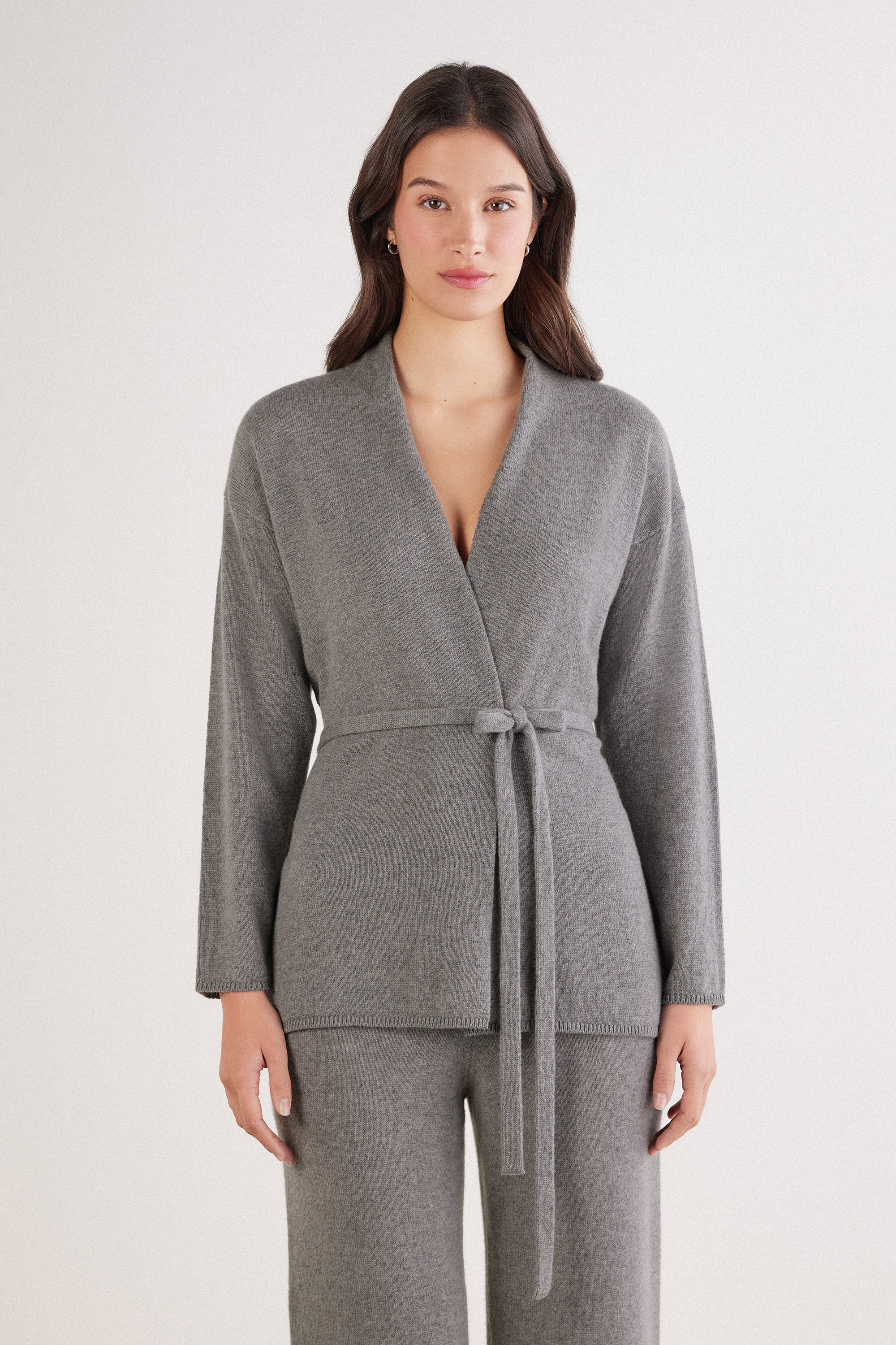 Cardigan con Cintura 100% Cashmere