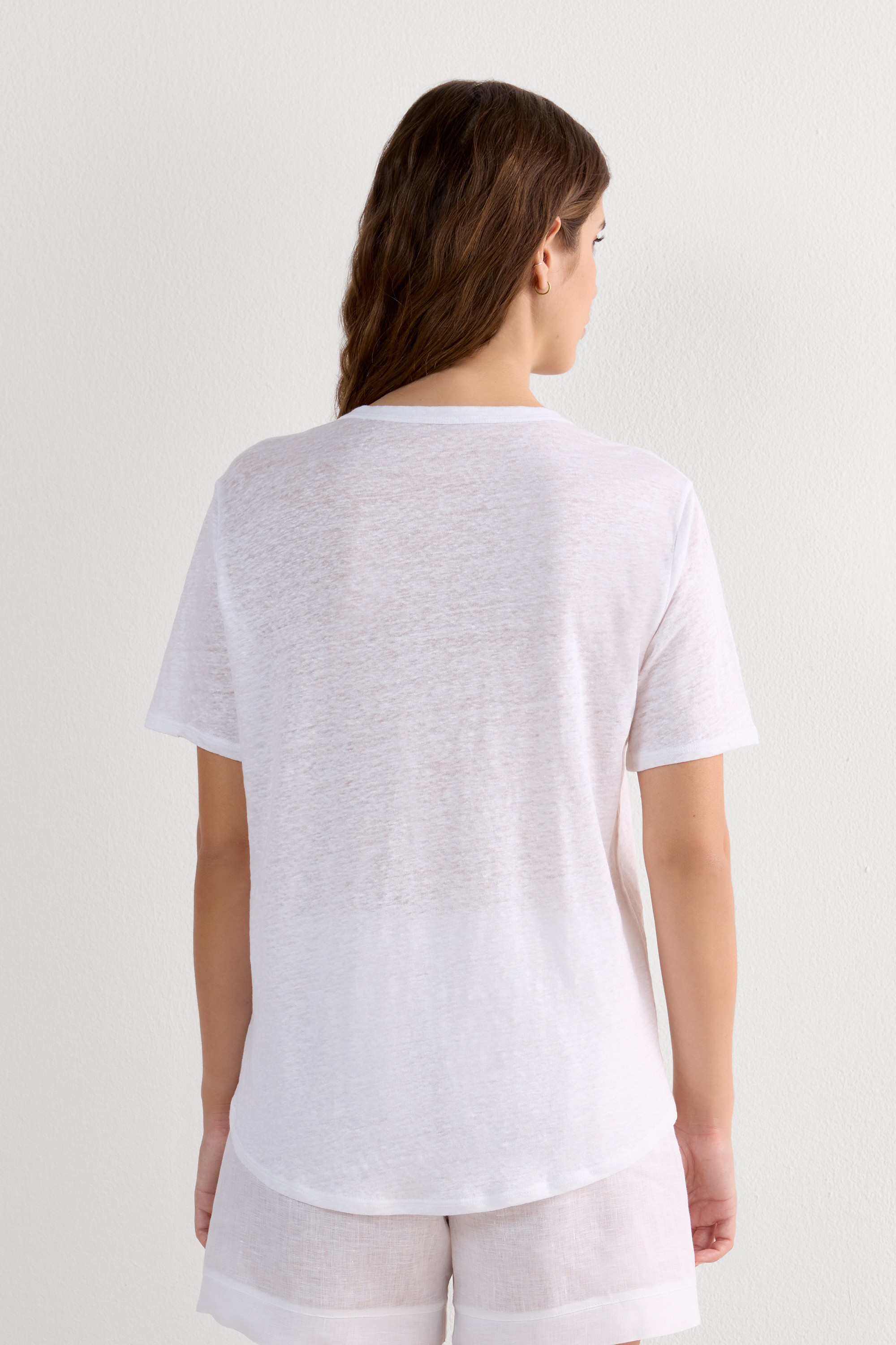 Maglia Manica Corta in Lino The Pure Linen