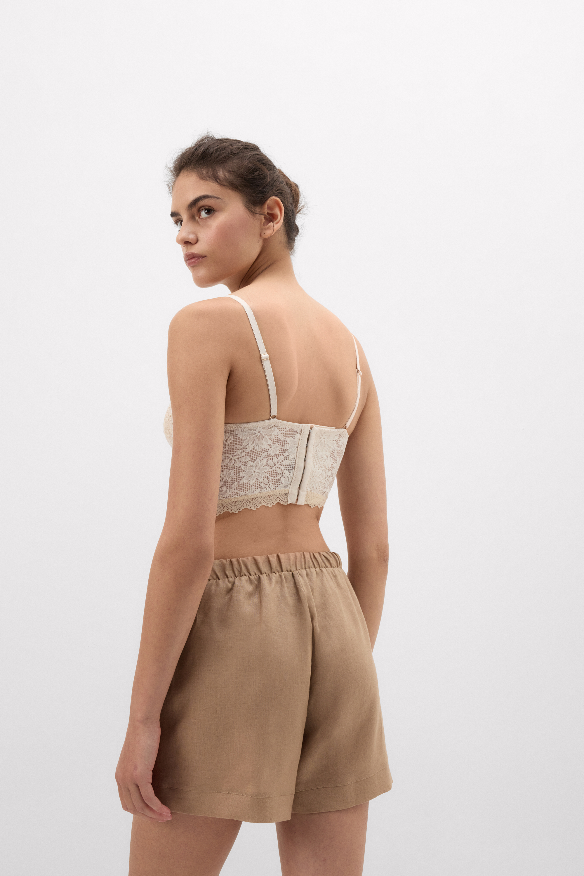 Pantaloncino in Tela di Lino The Pure Linen