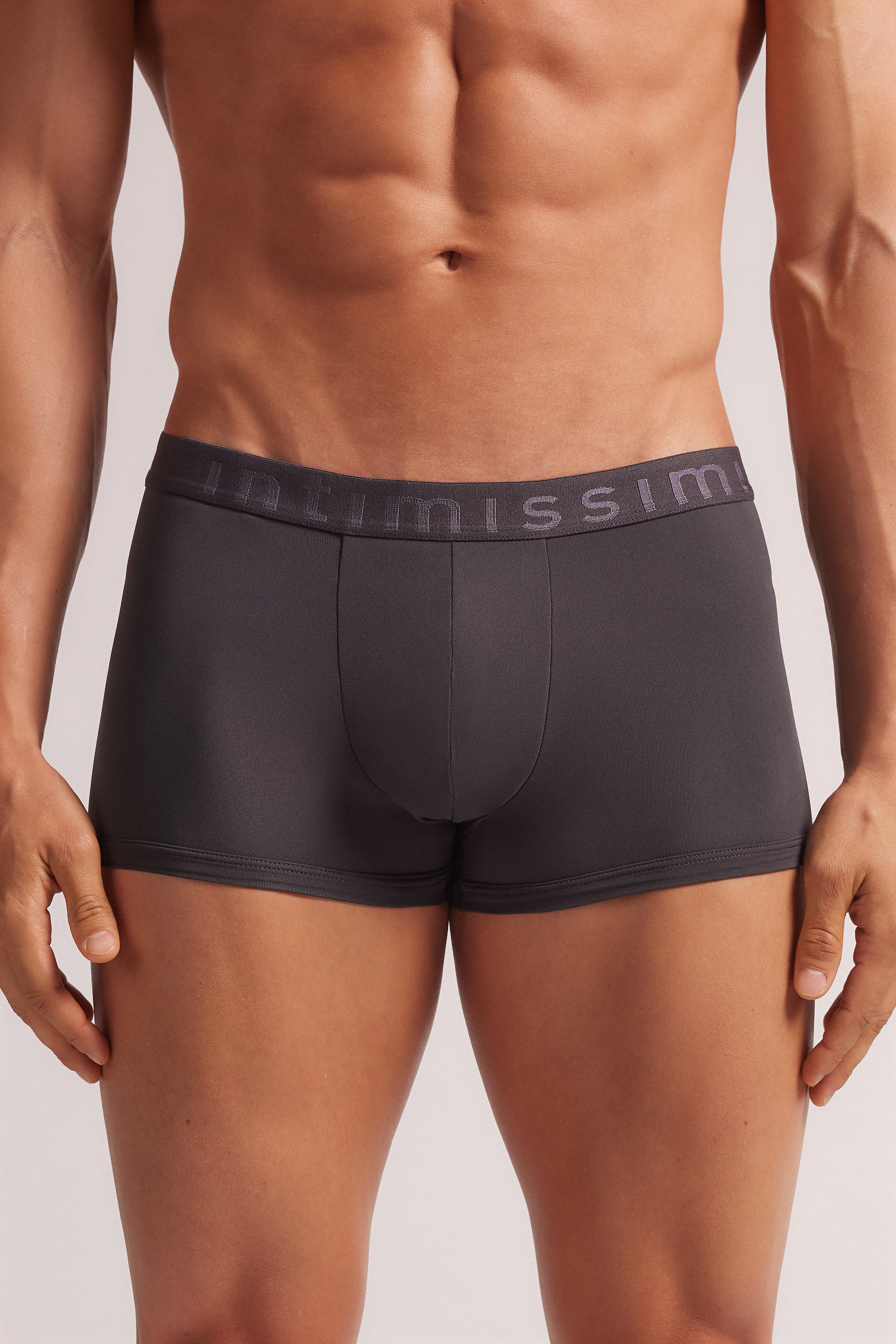 Boxer in Microfibra con Logo