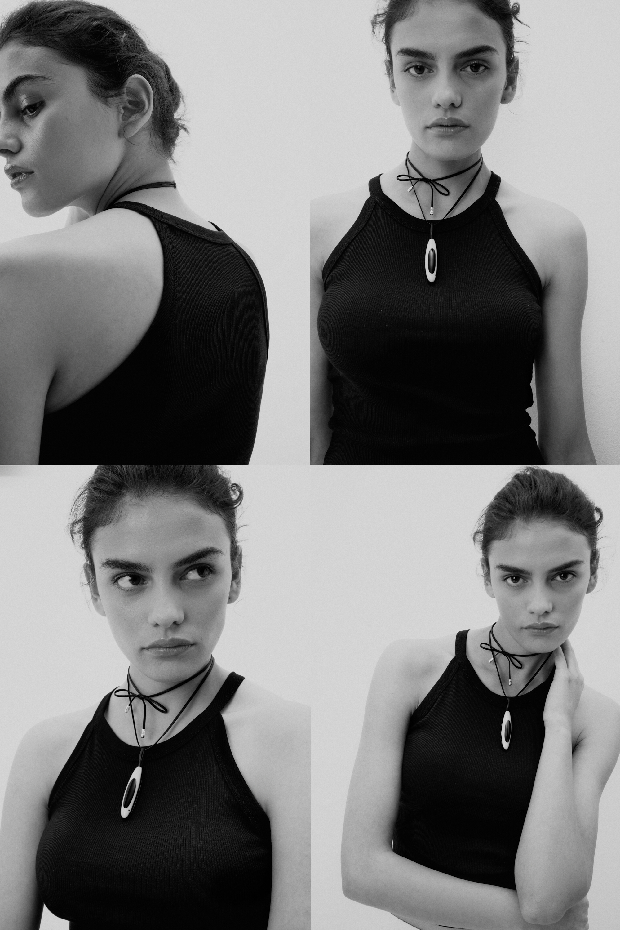 Crop Top a Costine in Cotone Superior