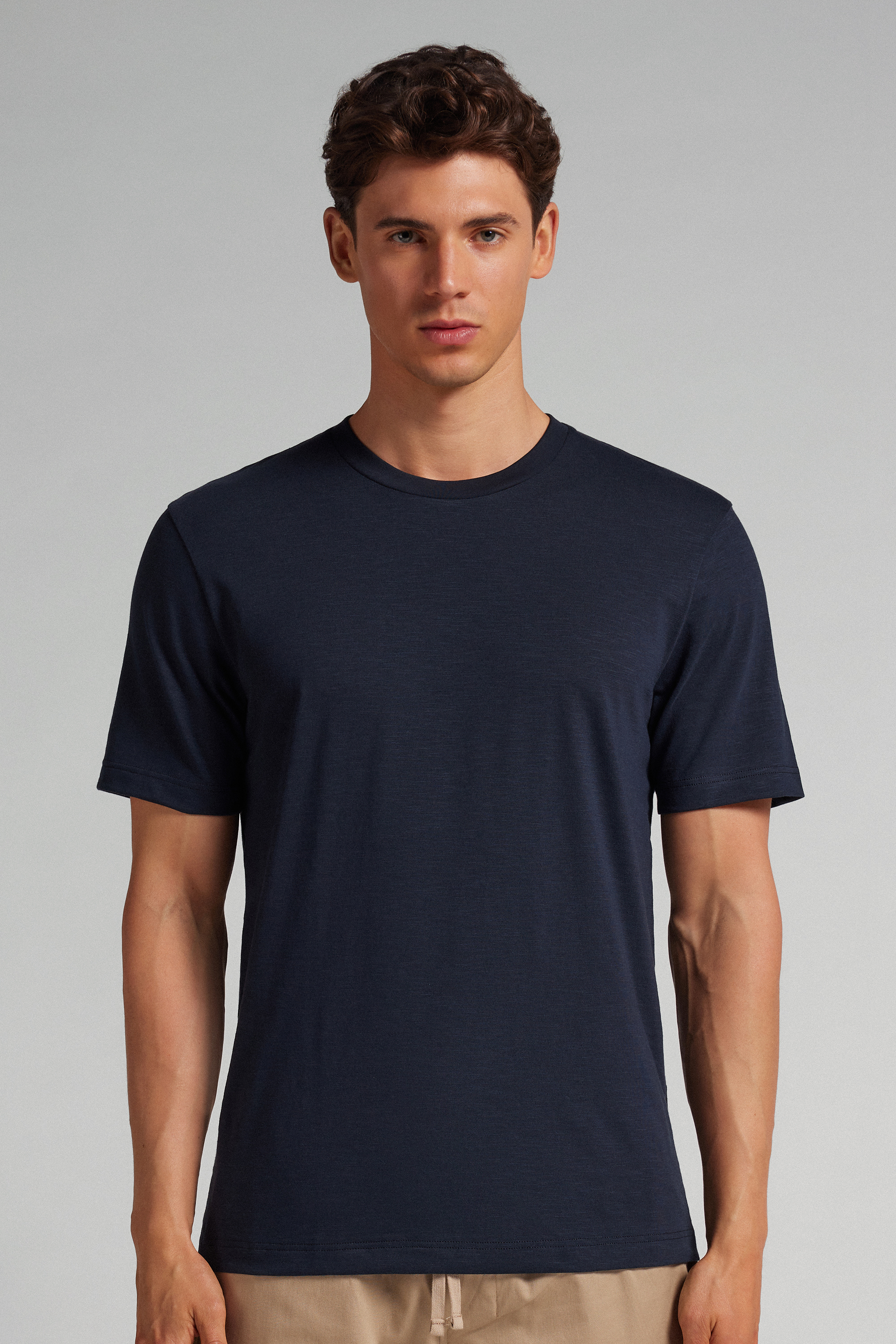 T-shirt in Cotone Fiammato