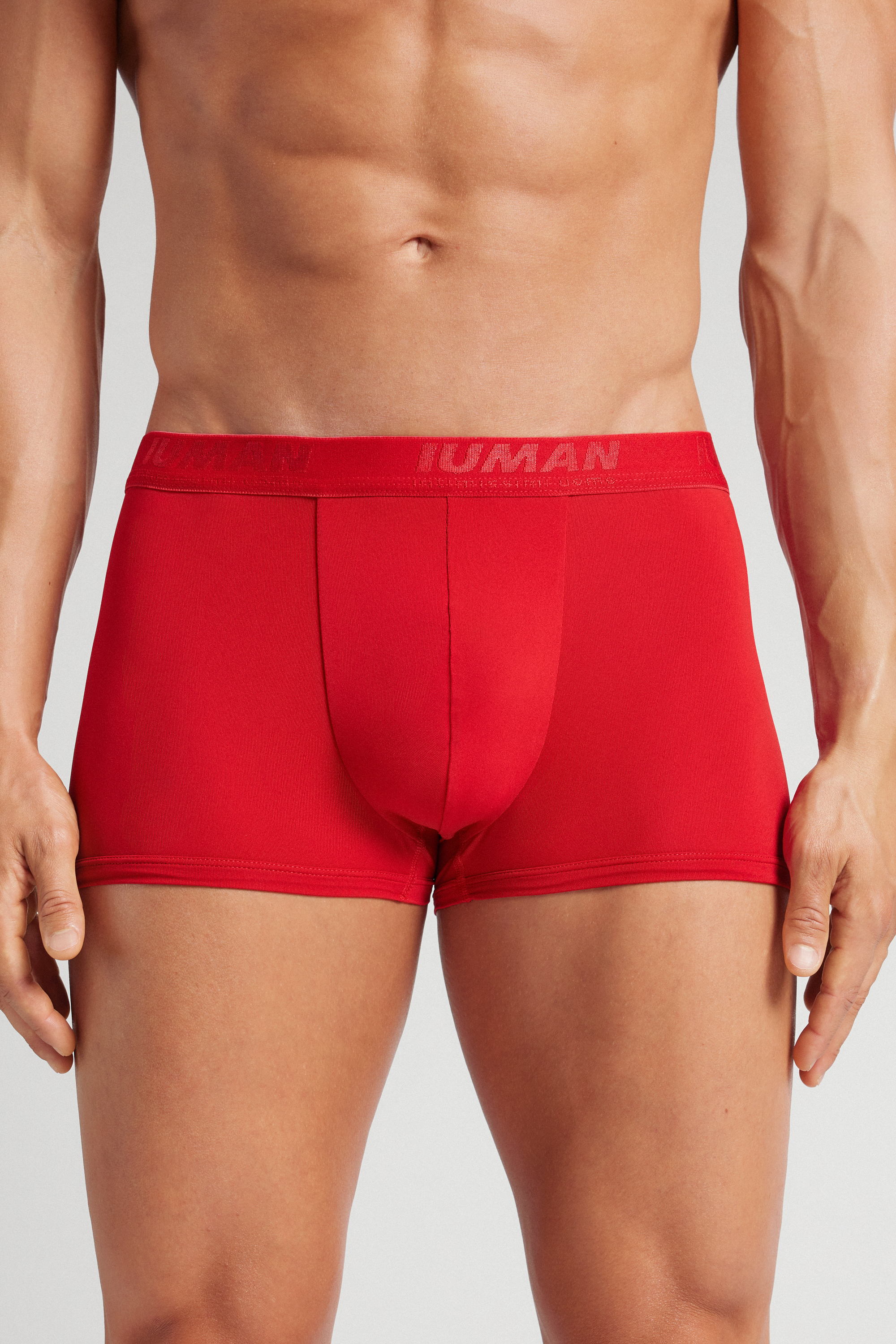 Boxer in Microfibra con Logo