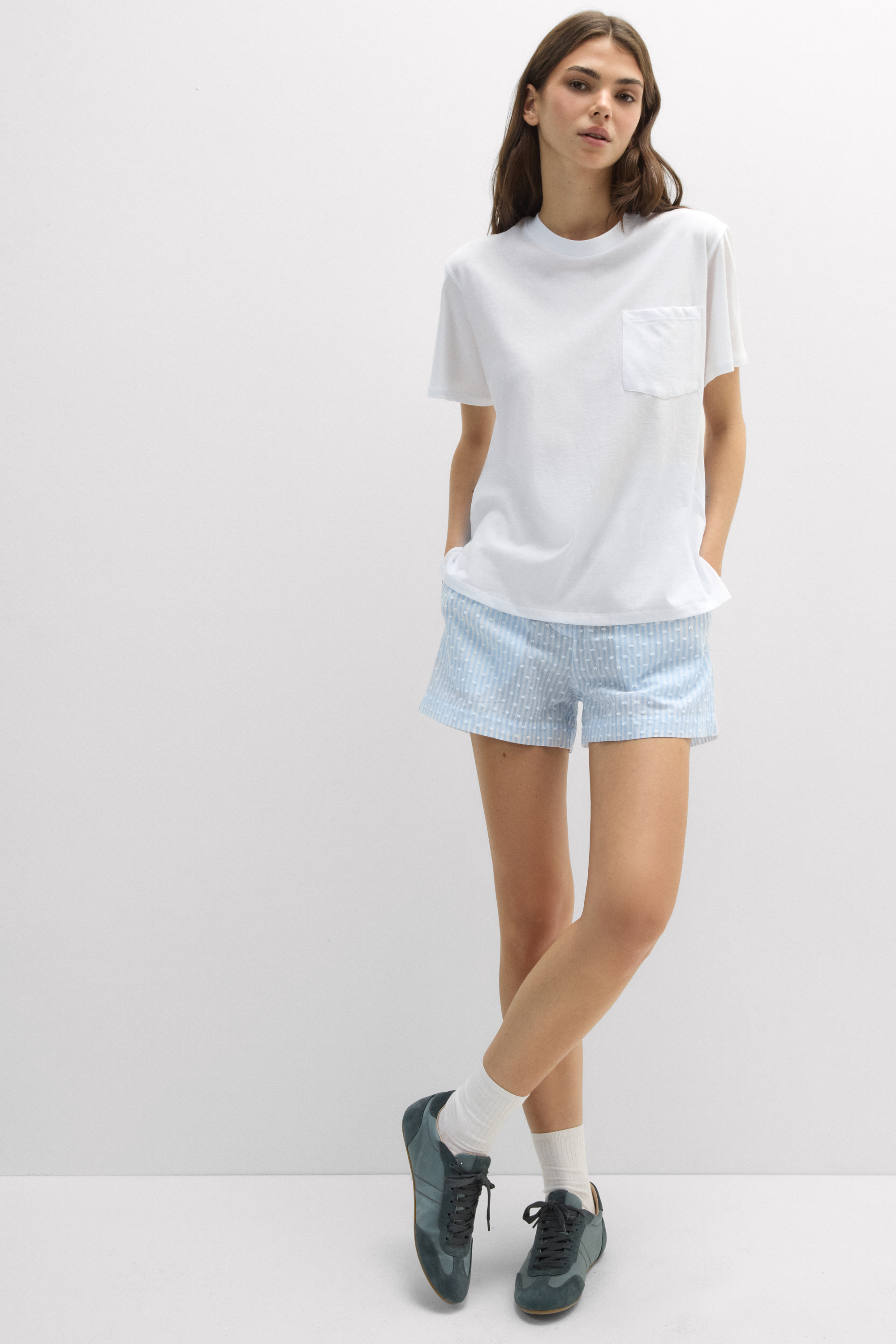 Maglia Manica Corta con Taschino in Cotone Ultrafresh