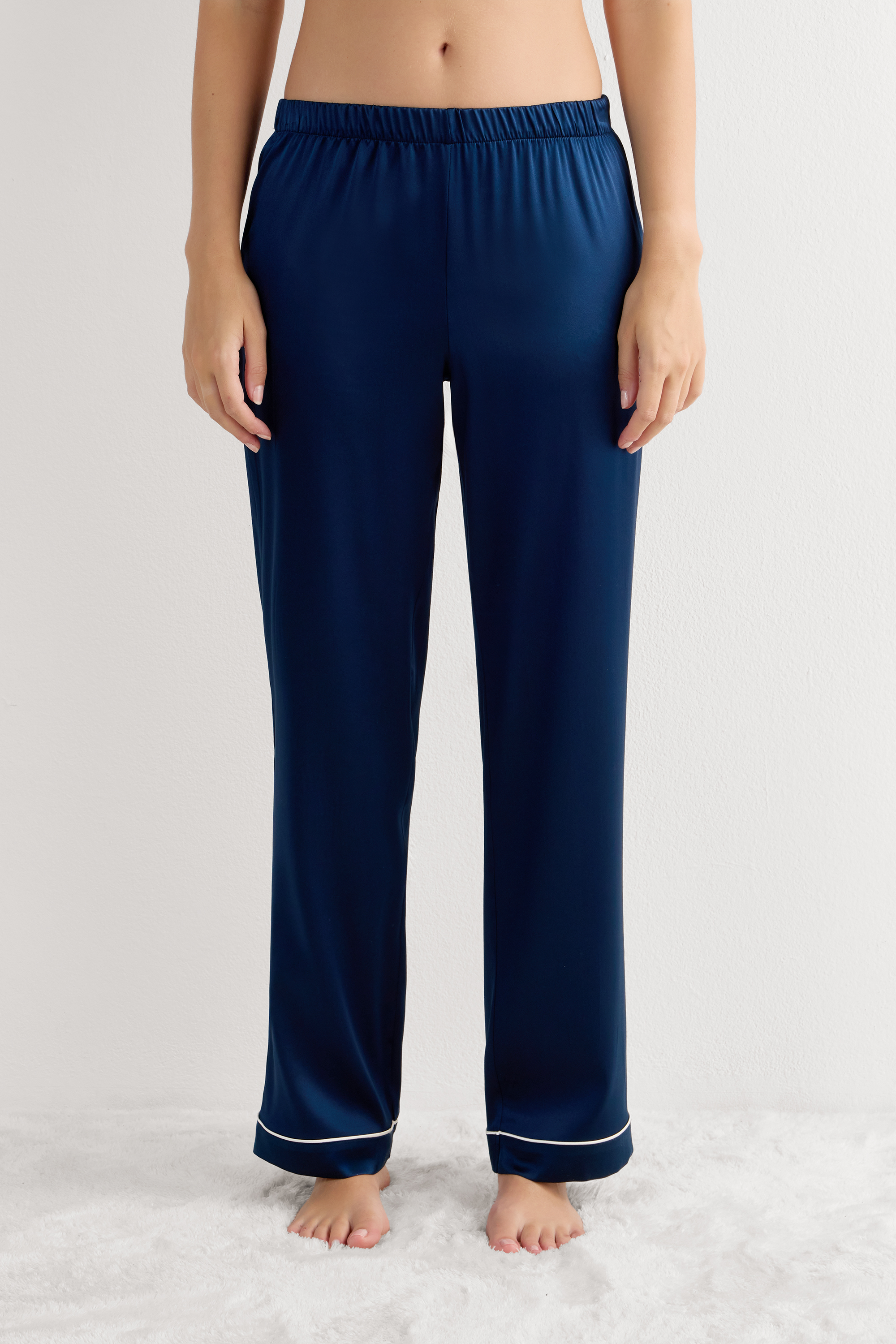 Pantalone lungo in Seta