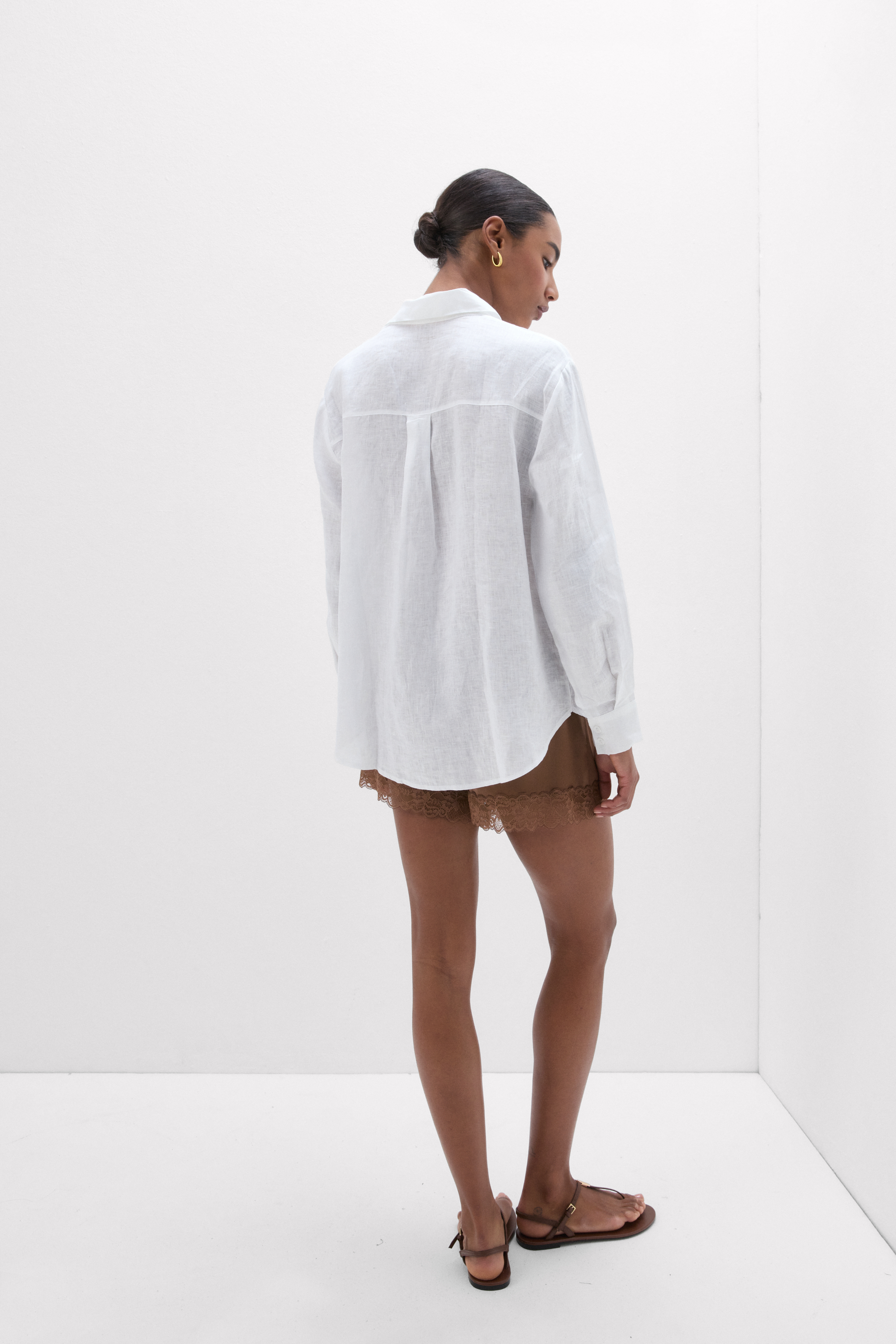Camicia in Tela di Lino The Pure Linen