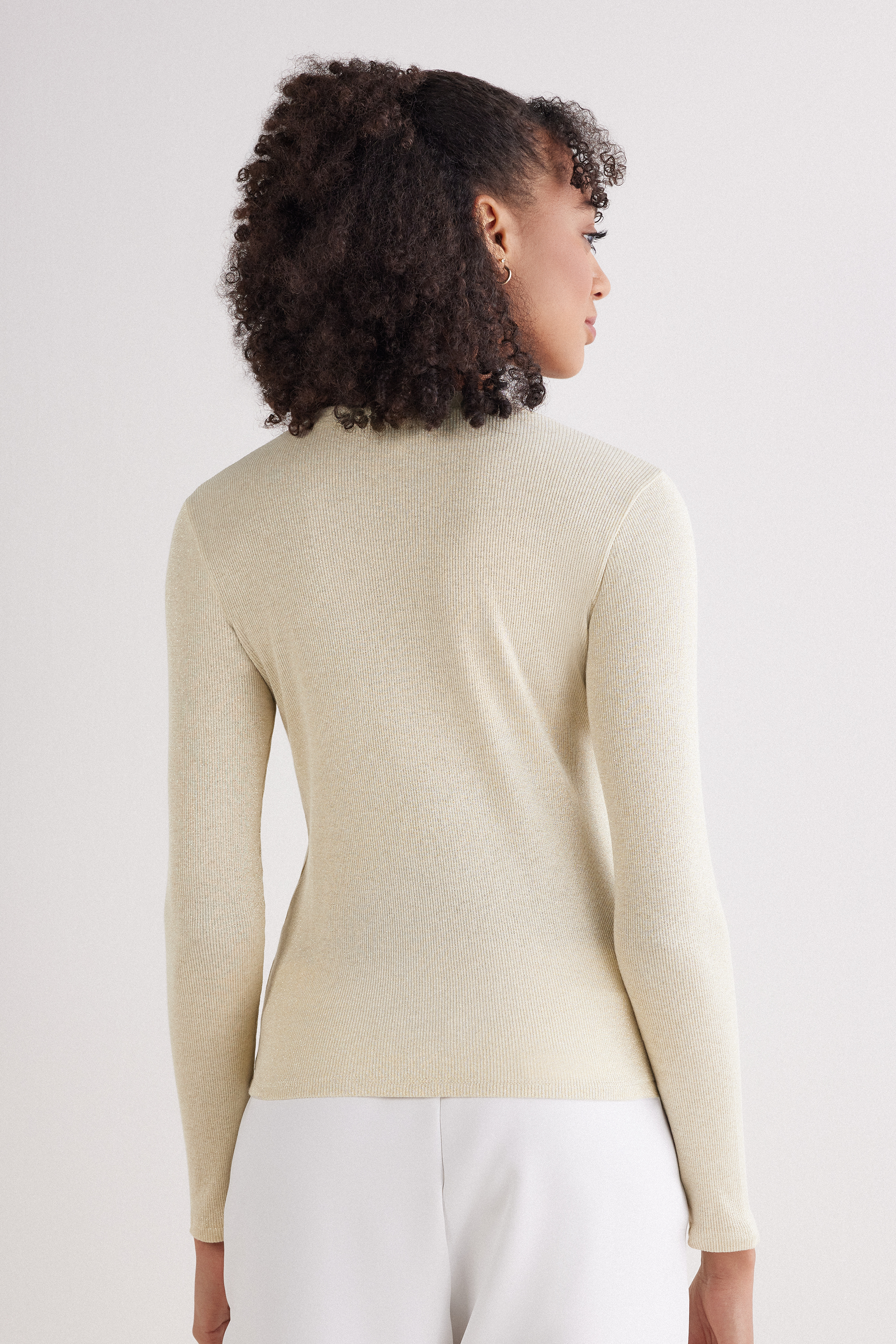 Cardigan a Costine in Cotone Lam&egrave;