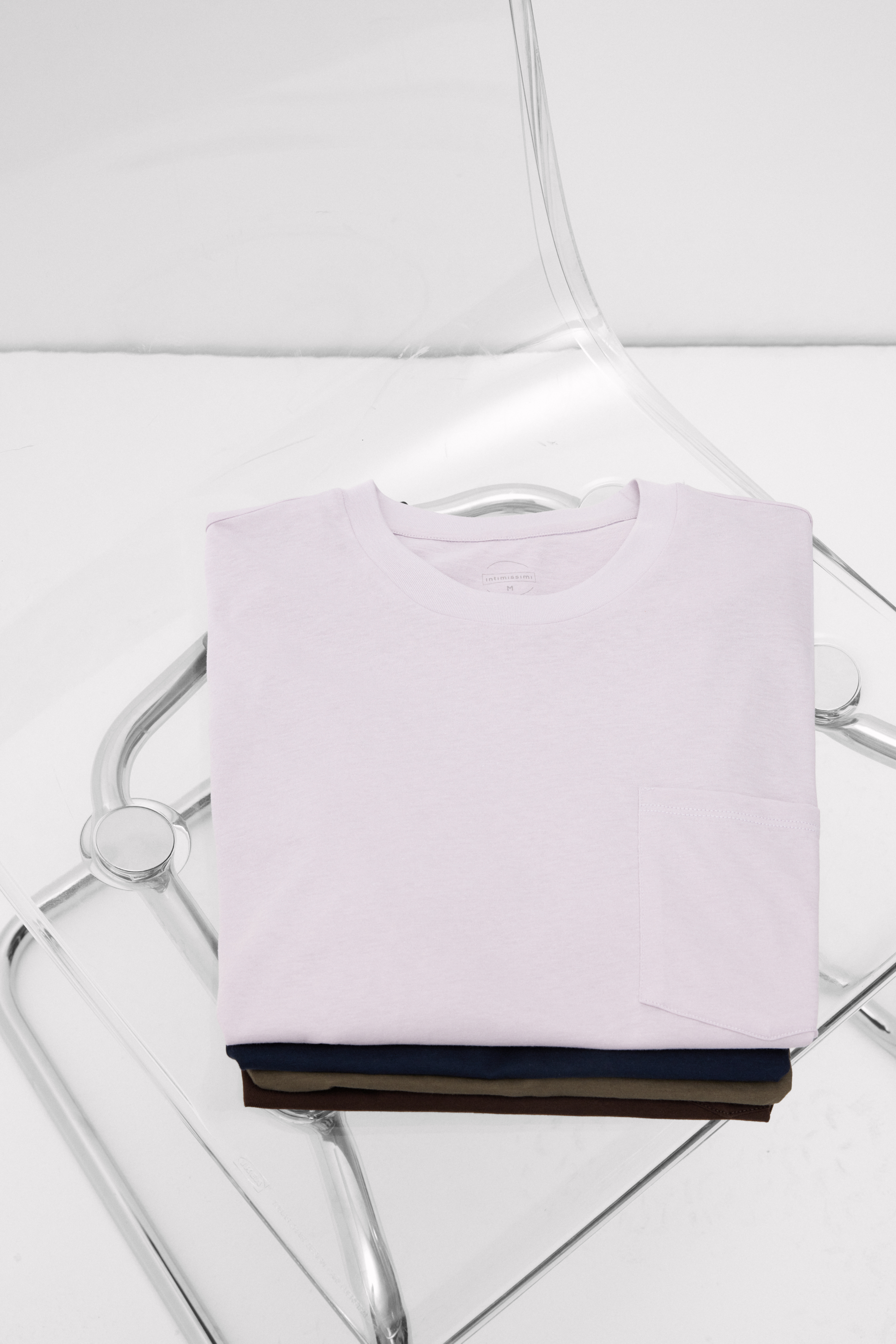 Maglia Manica Corta con Taschino in Cotone Ultrafresh