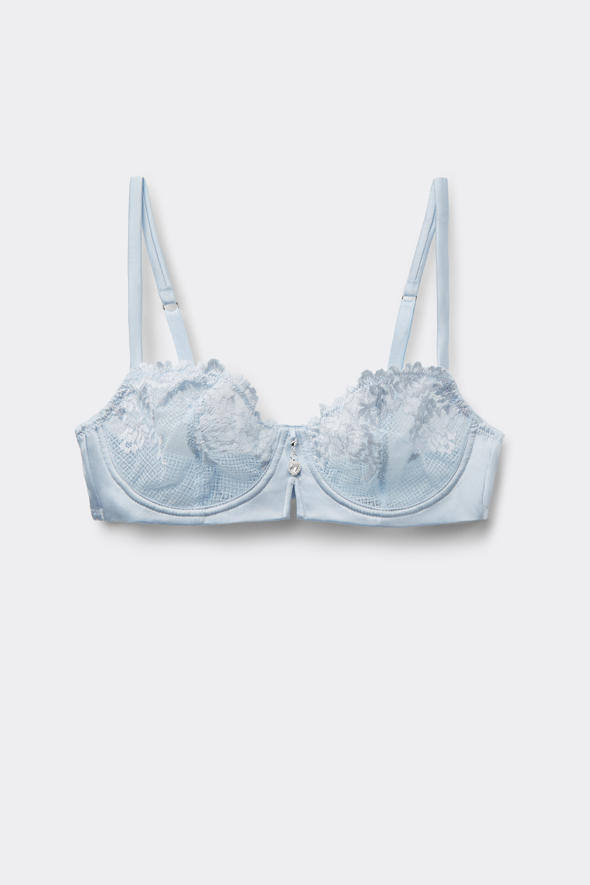 Reggiseno Balconcino Denise in Seta e Pizzo Silky Flowers