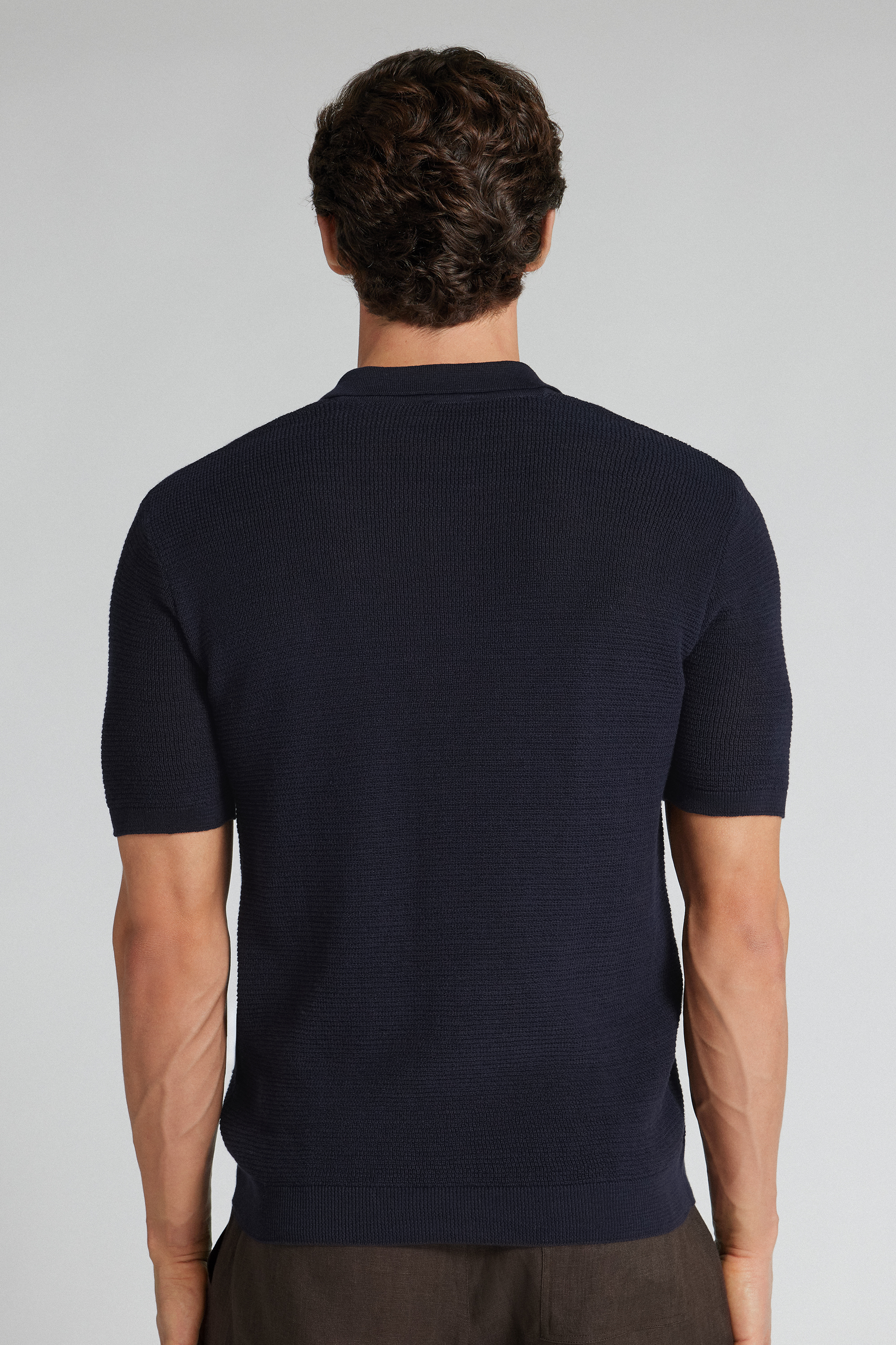 Polo Traforata Uomo in 100% Cotone