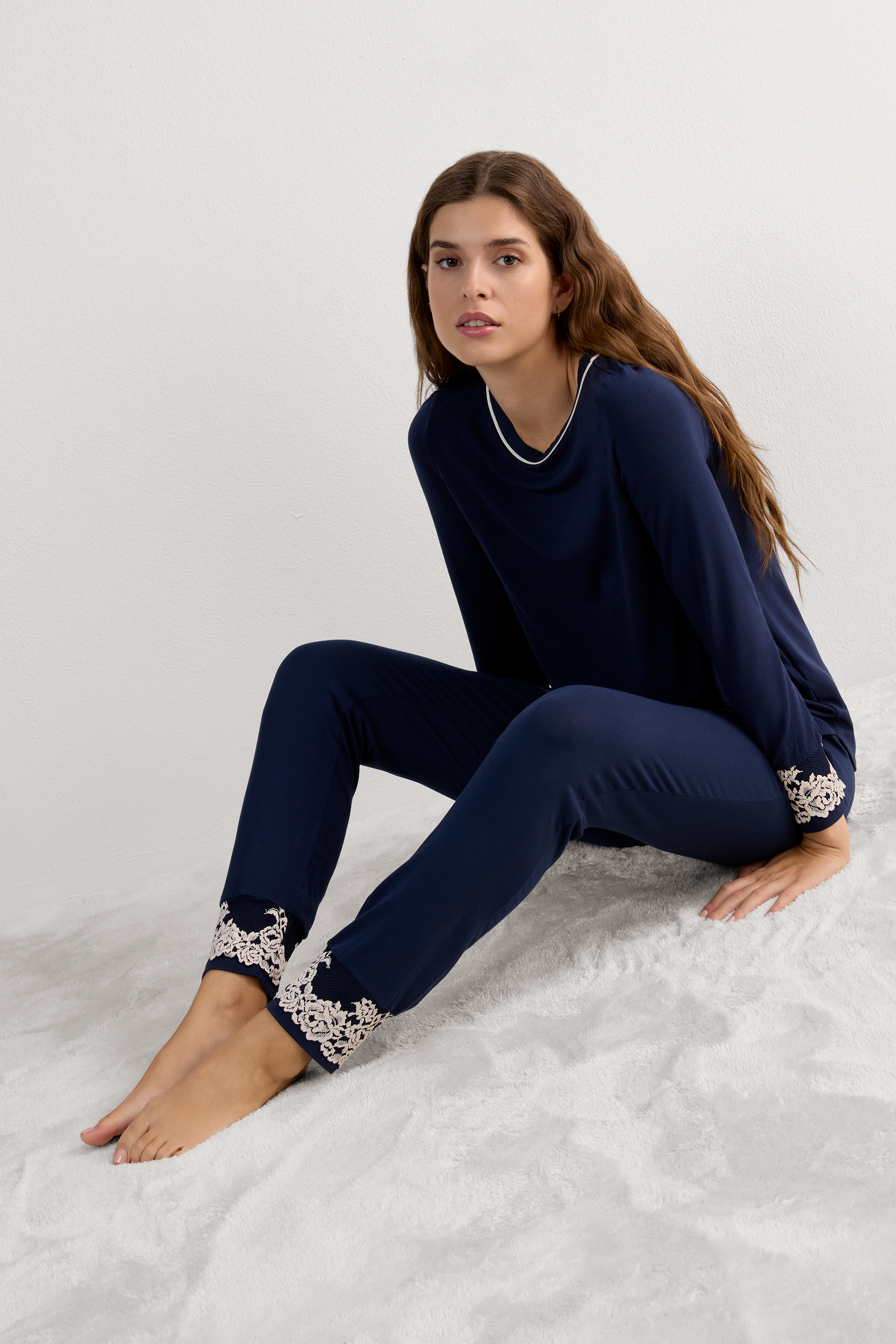 Maglia In Modal Pretty Flowers
