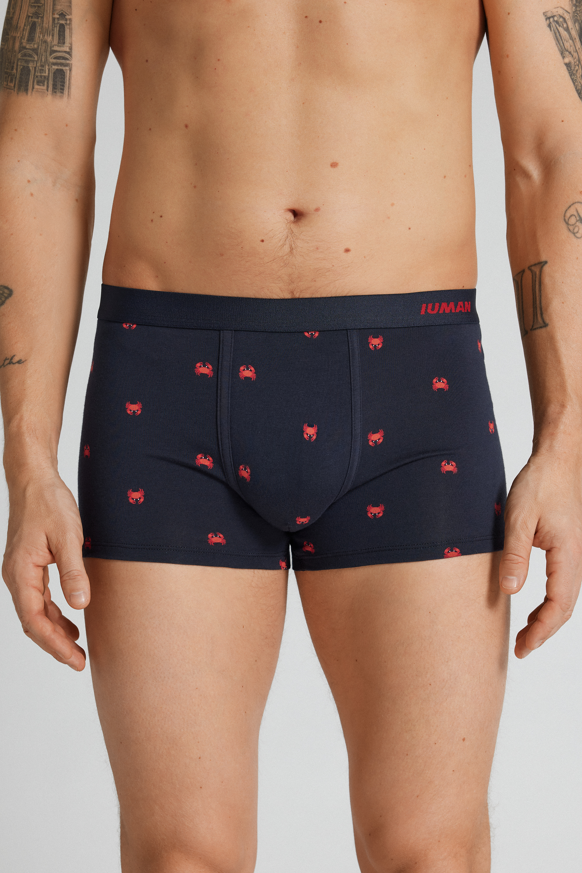 Boxer Cotone Superior Stampa Granchio