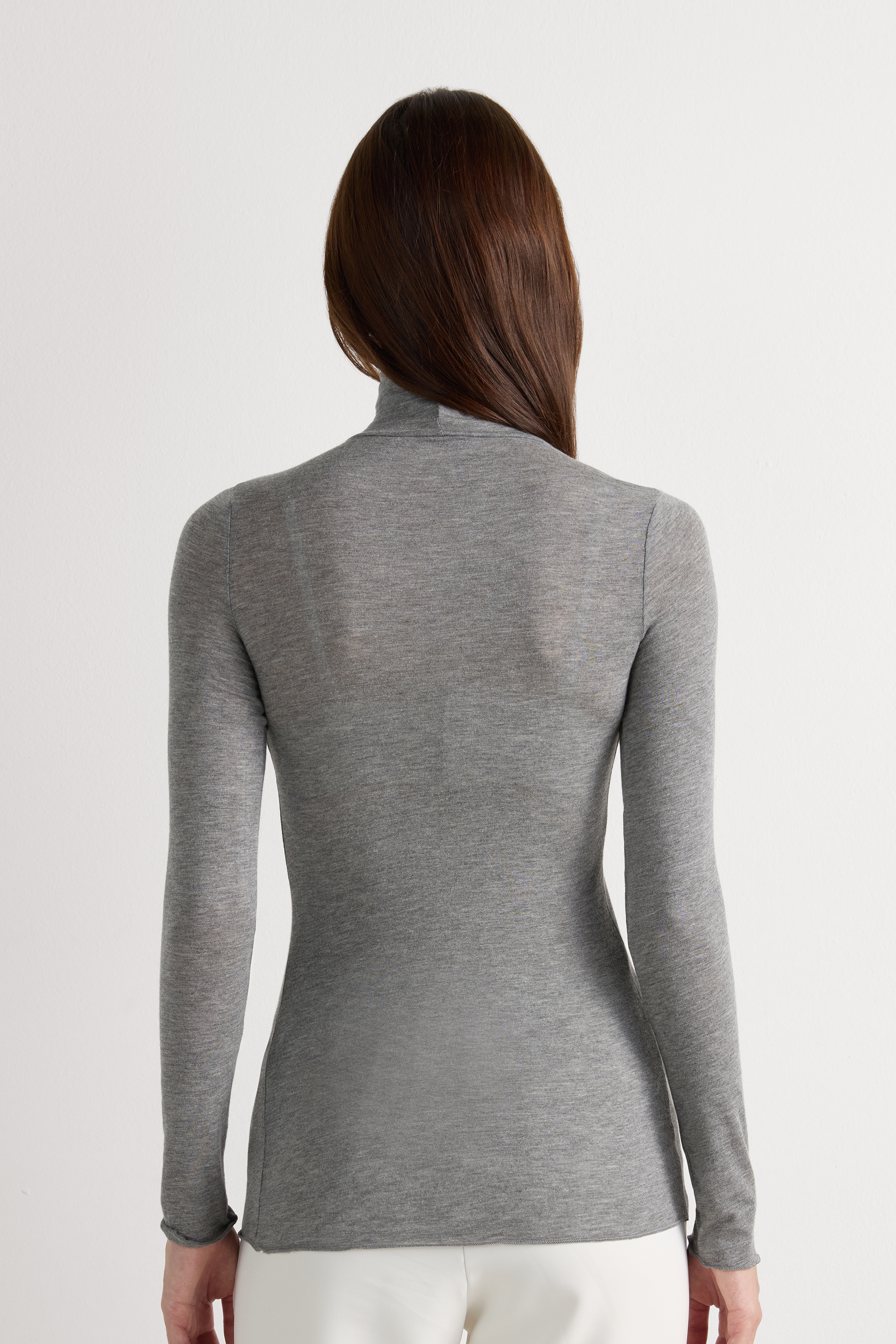Maglia Ultralight con Cashmere A Collo Alto