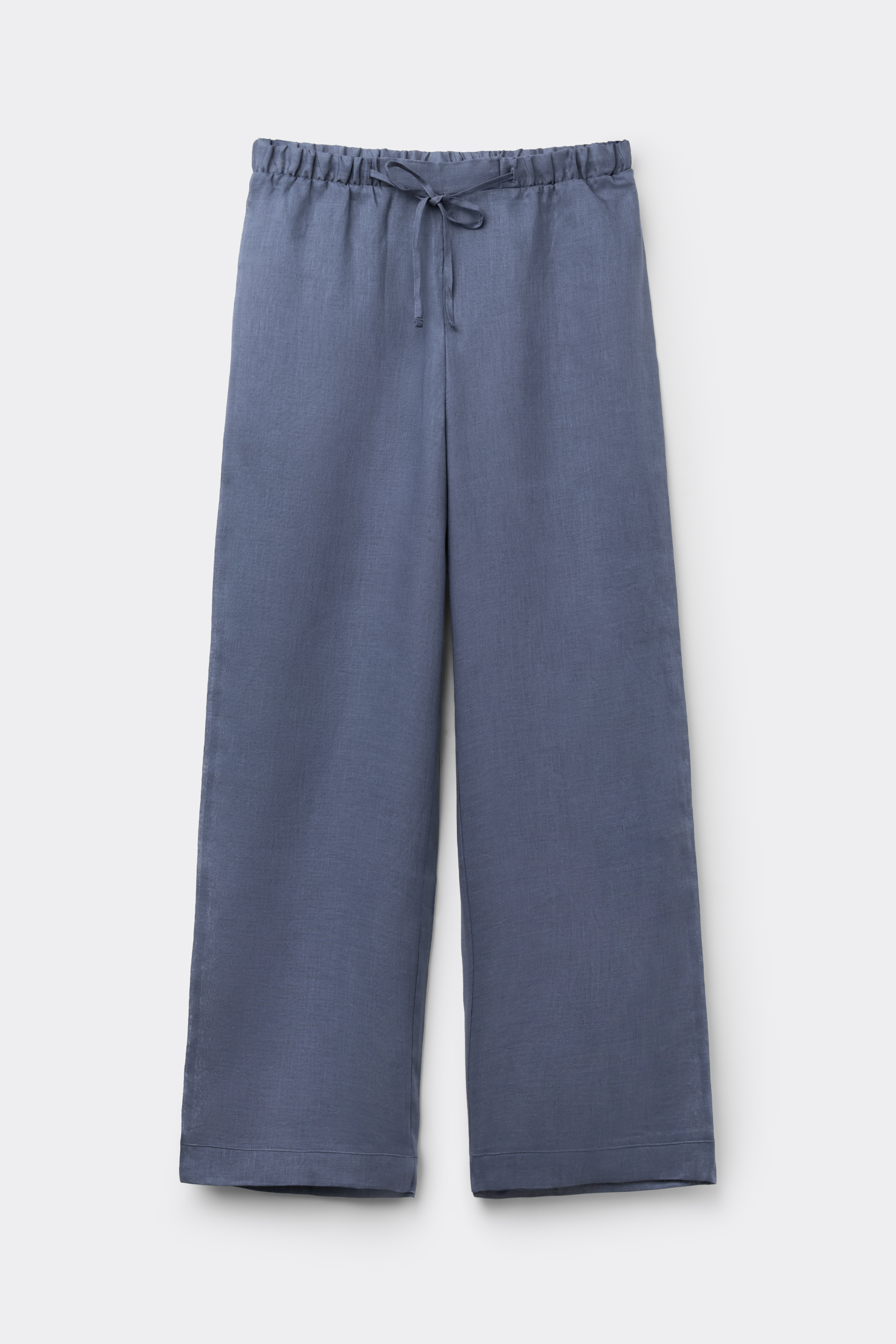 Pantalone Lungo con Coulisse in Tela di Lino The Pure Linen
